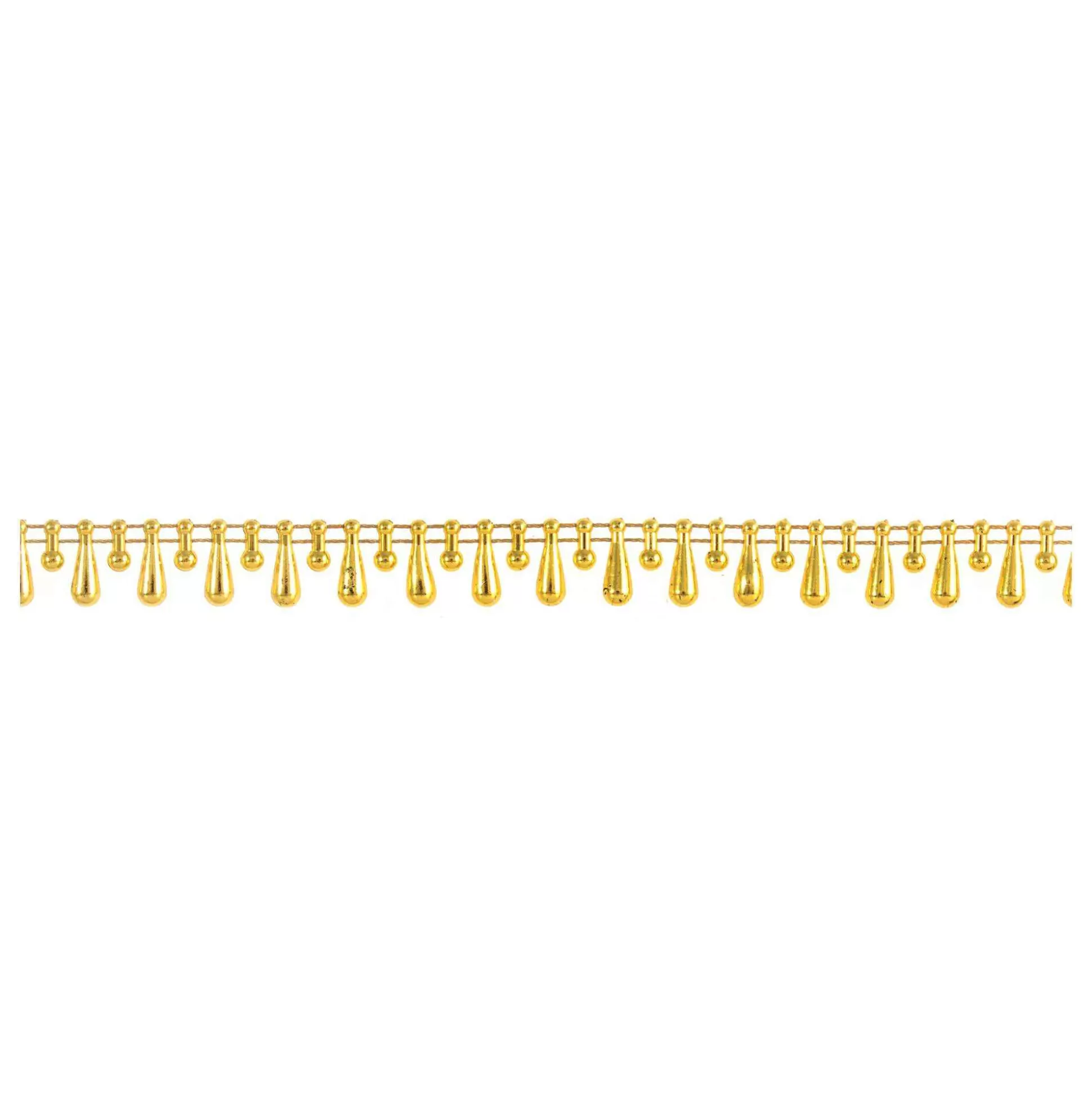 Gold Vari-Size Drop Pearl Beading By The Metre-Hobbycraft Outlet