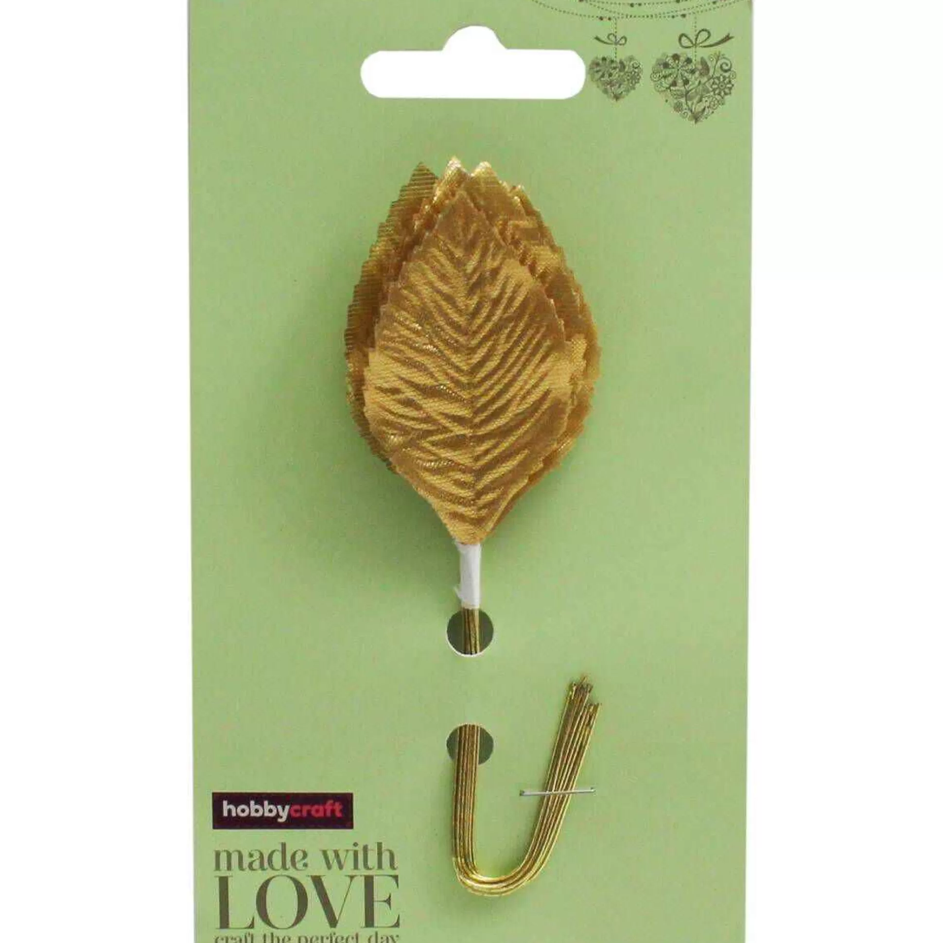 gold_wired_rose_leaves_12_pack_3.webp Gold Wired Rose Leaves 12 Pack-Hobbycraft Shop