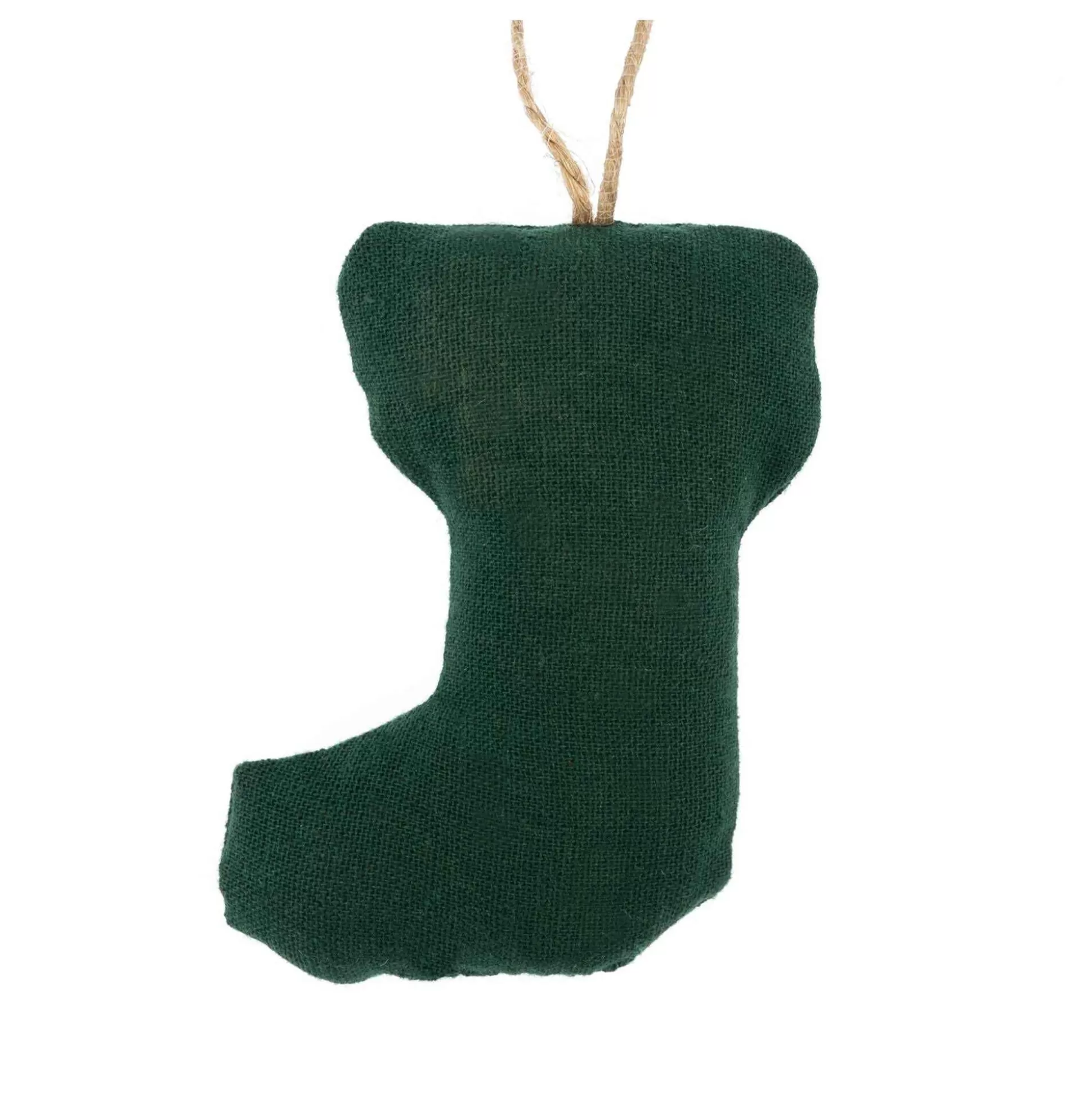 Green Cotton Stocking Decoration 9Cm-Hobbycraft Hot