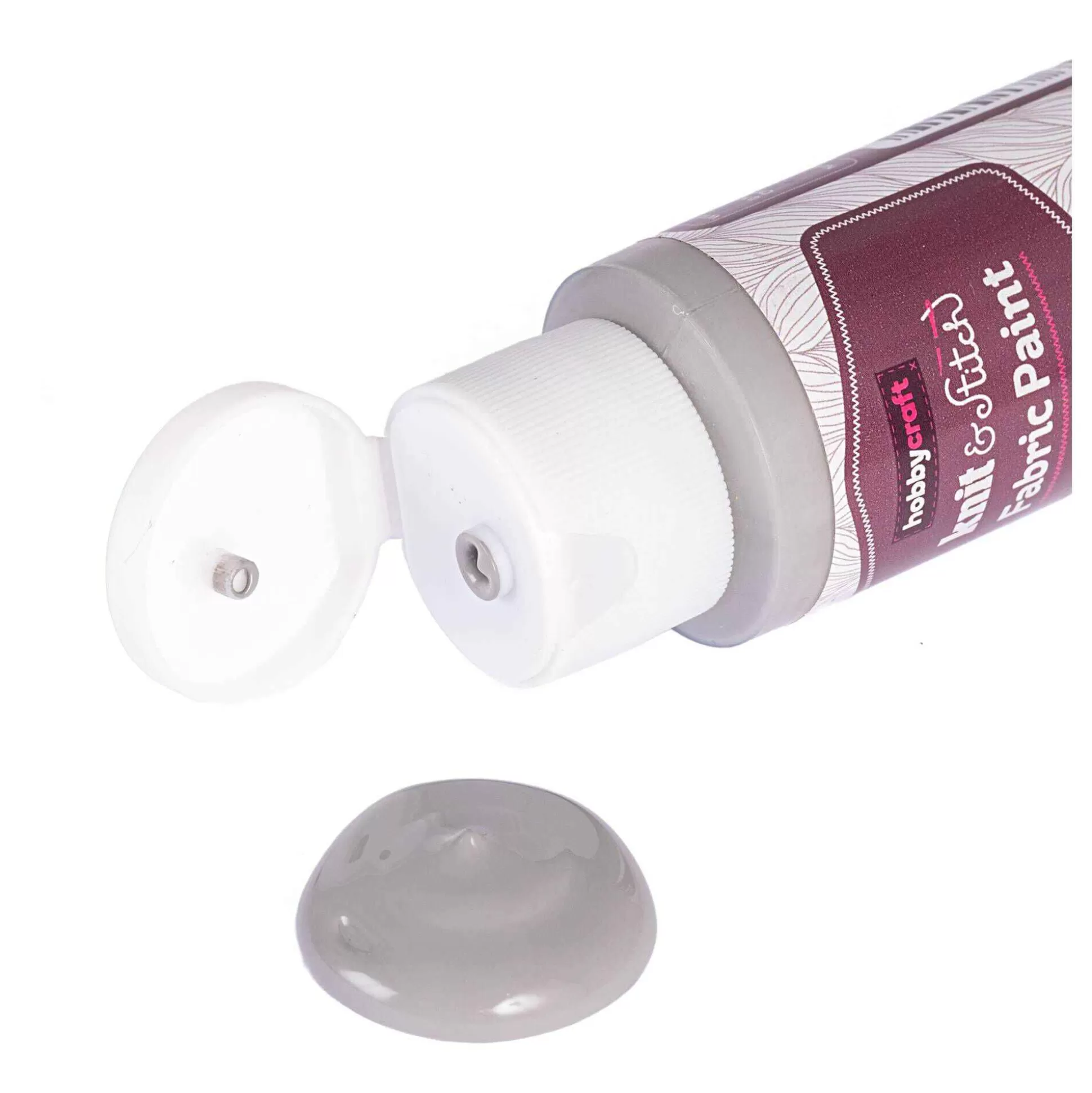 Grey Fabric Paint 60Ml-Hobbycraft New