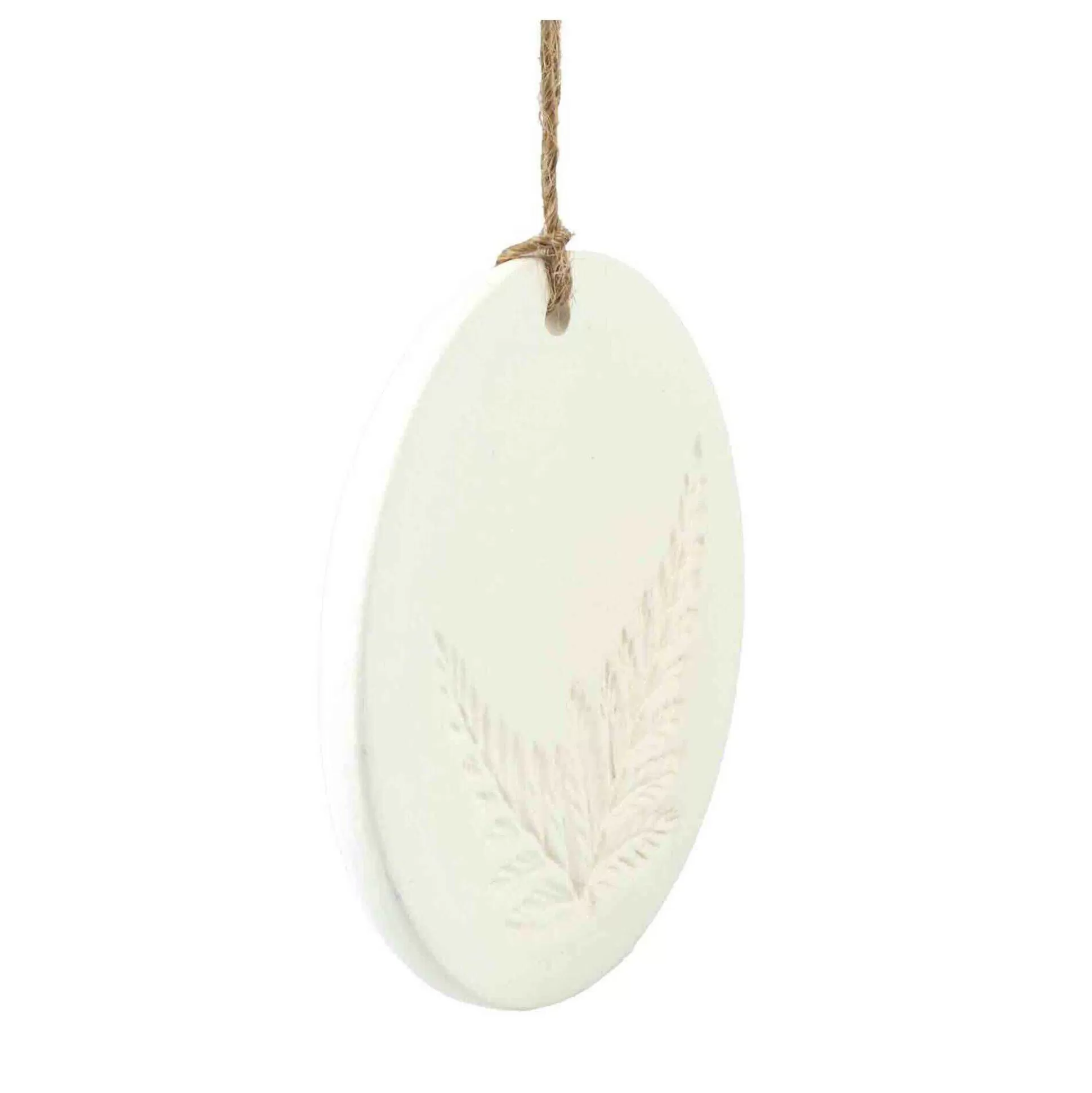 Hanging Ceramic Double Fern Leaf Decoration 7Cm-Hobbycraft Best