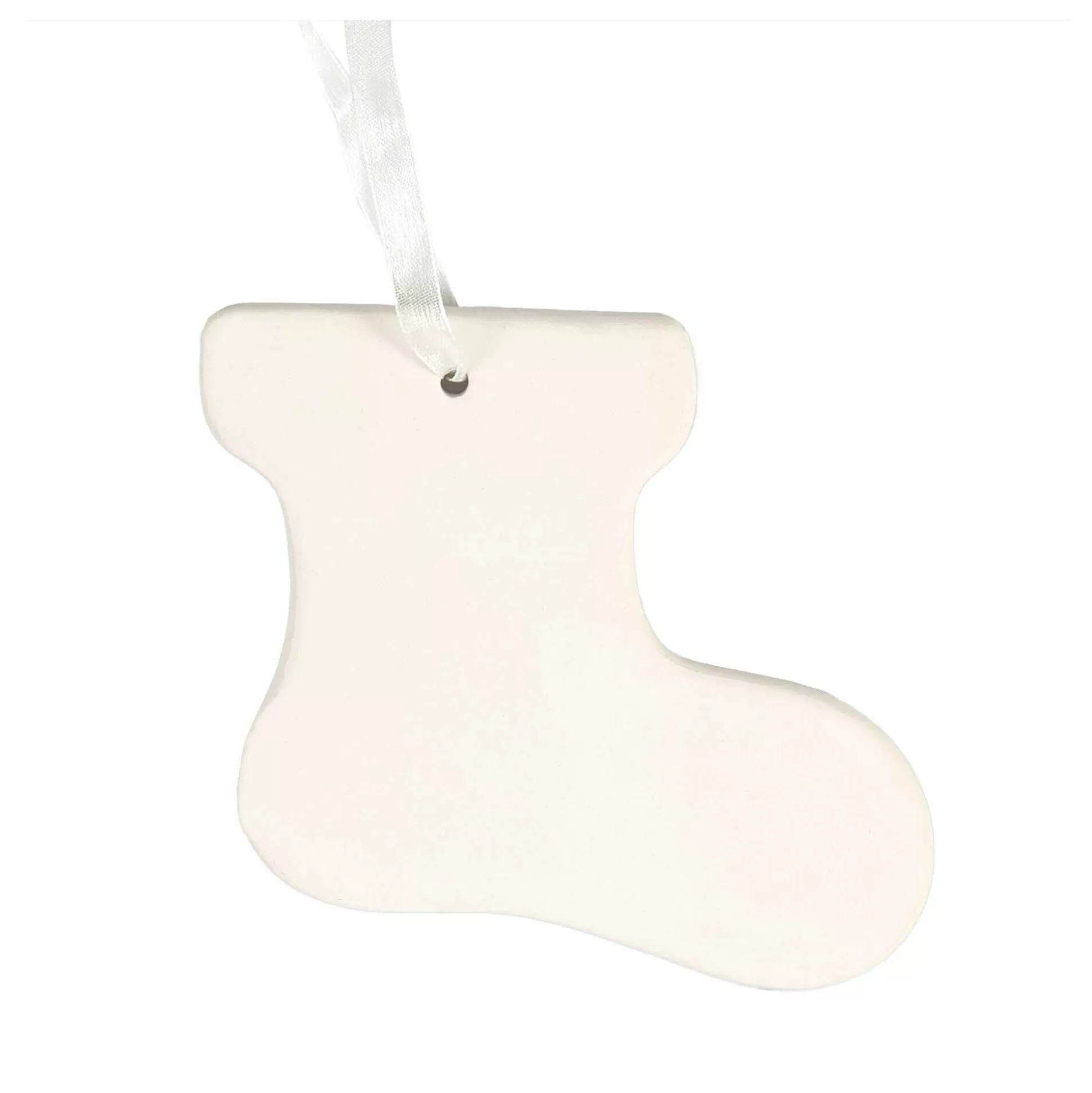 Hanging Ceramic Stocking Decoration 11Cm-Hobbycraft Outlet