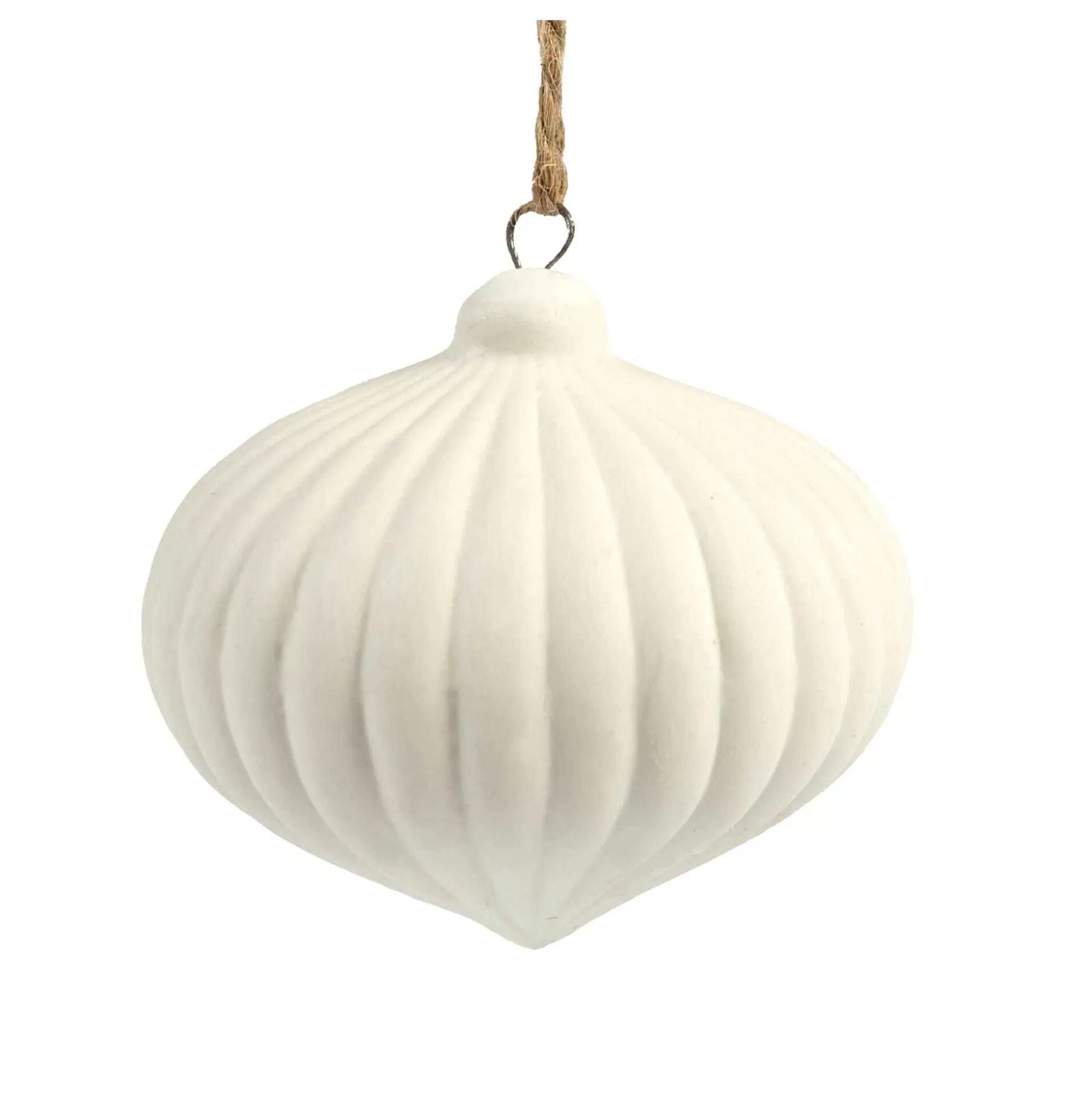 Hanging Ceramic Striped Bauble Decoration 7Cm-Hobbycraft New