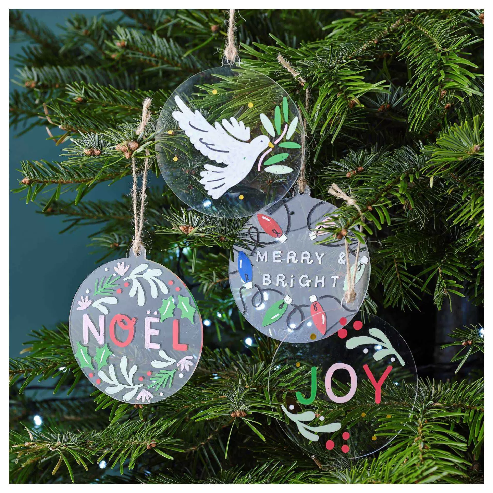 Hanging Clear Acrylic Circle Decoration 10Cm-Hobbycraft Sale