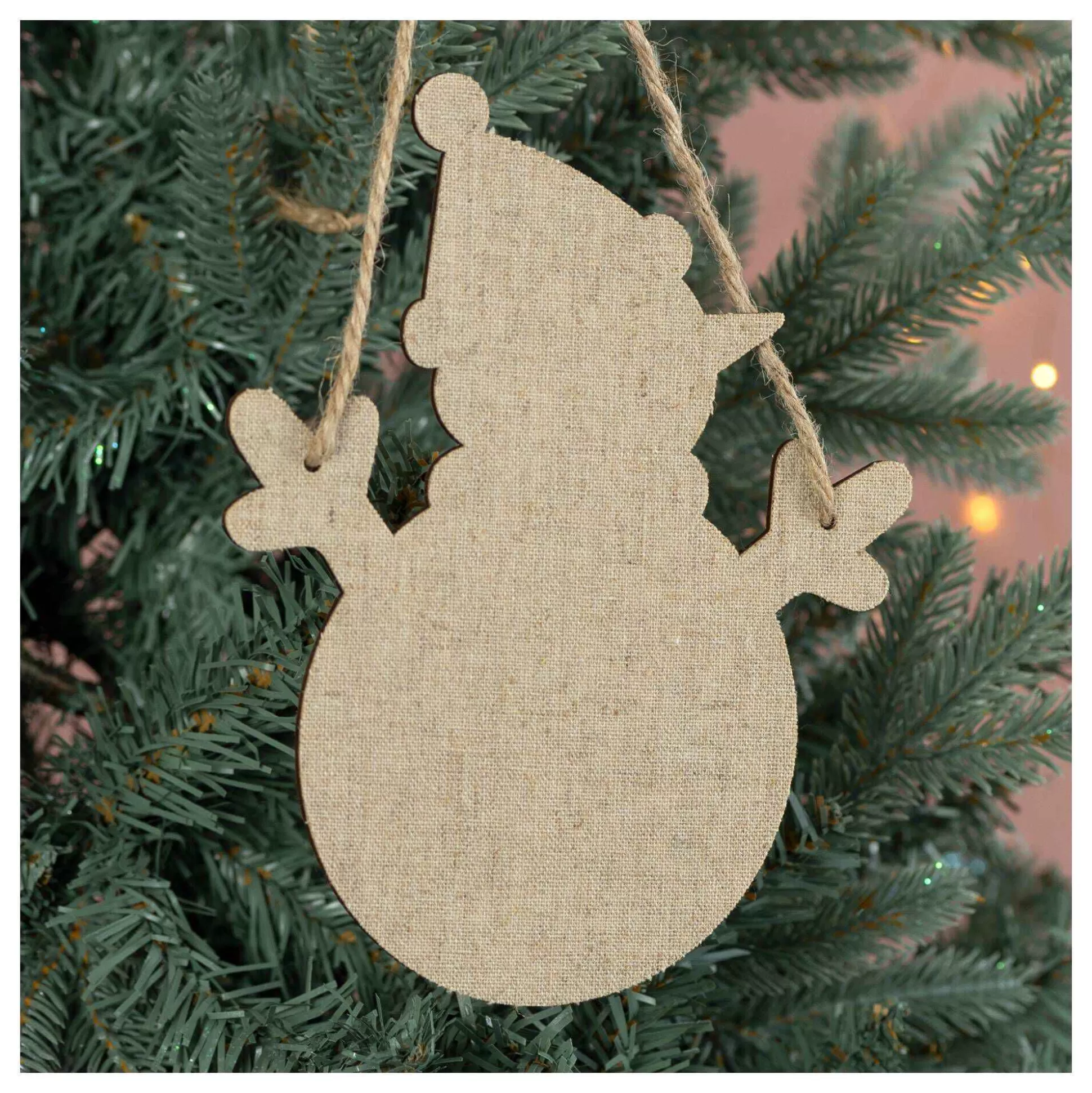 Hanging Linen Snowman 19Cm-Hobbycraft Hot