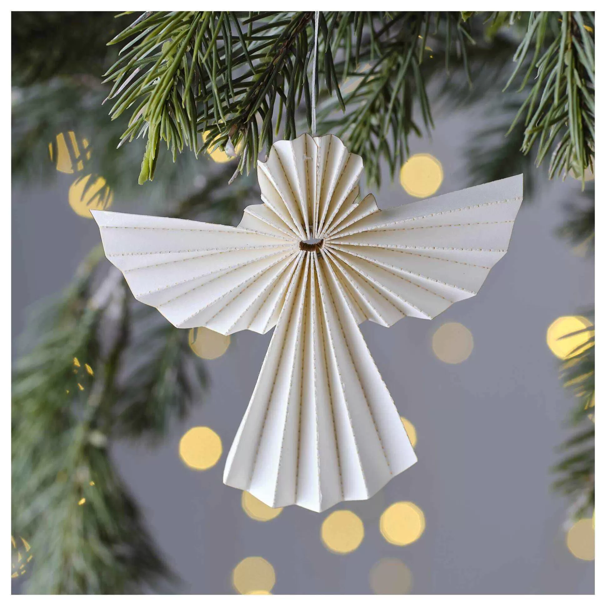Hanging Off-White Paper Angel Decoration 11Cm-Hobbycraft Best
