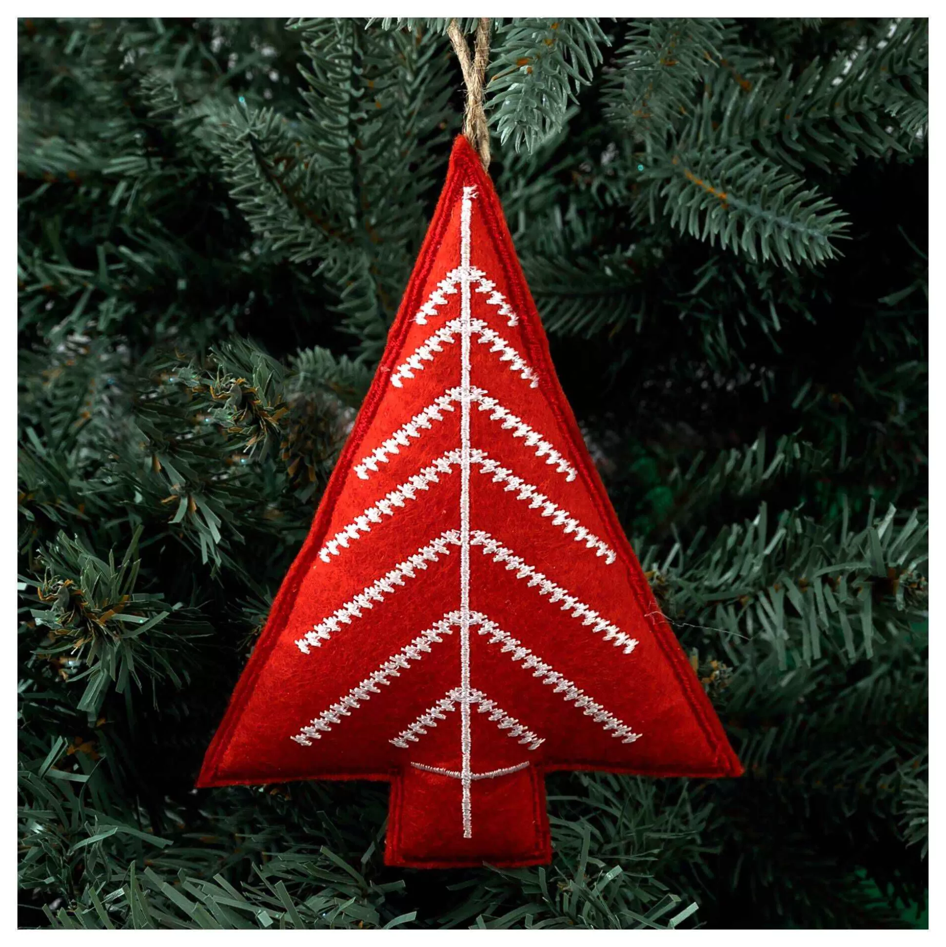 Hanging Red Felt Tree Decoration 9Cm-Hobbycraft Online