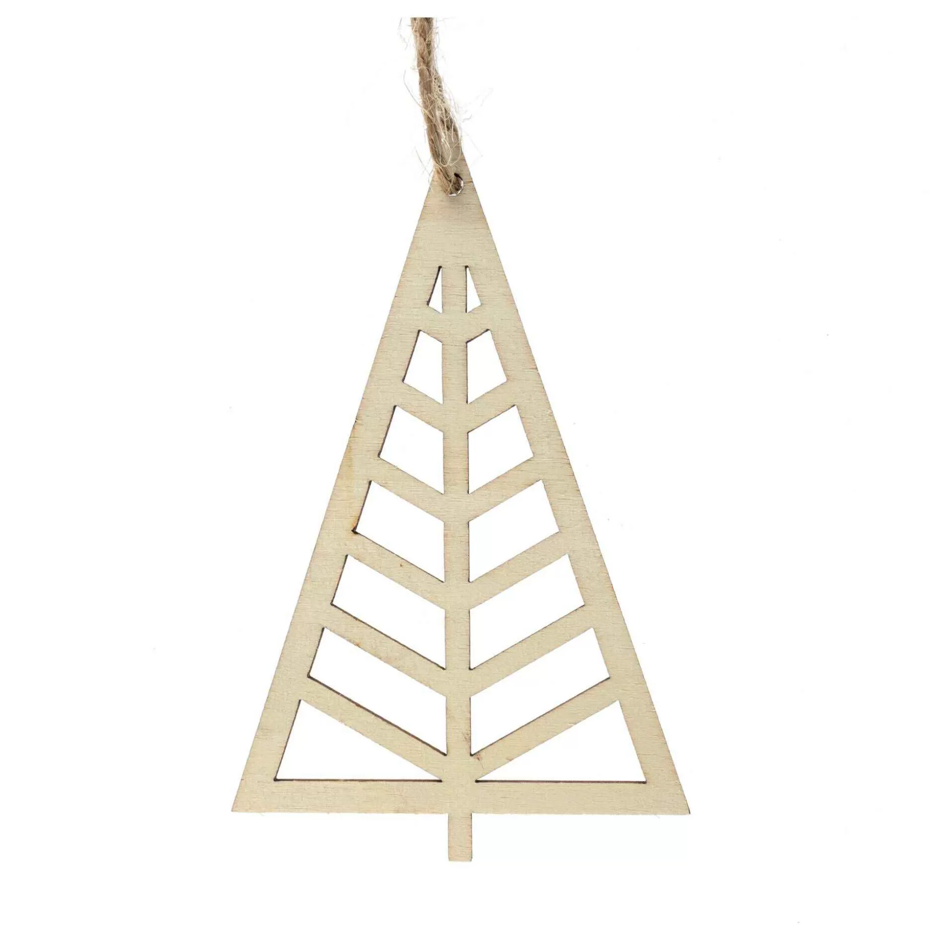 Hanging Wooden Scandi Tree Decoration 10Cm-Hobbycraft Shop
