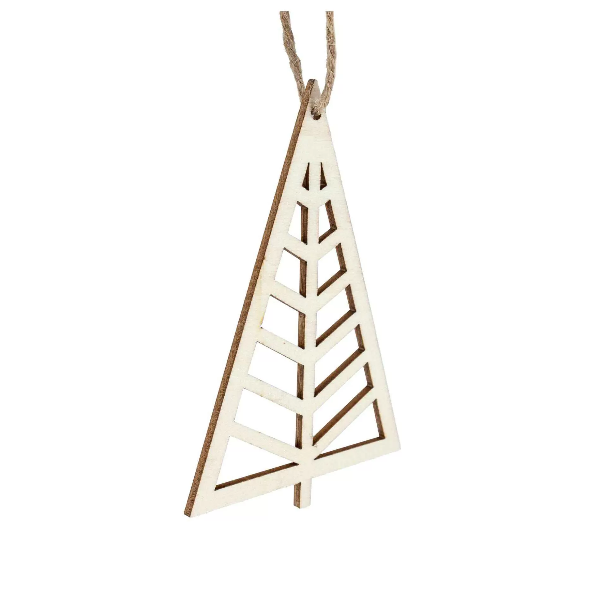 Hanging Wooden Scandi Tree Decoration 10Cm-Hobbycraft Shop