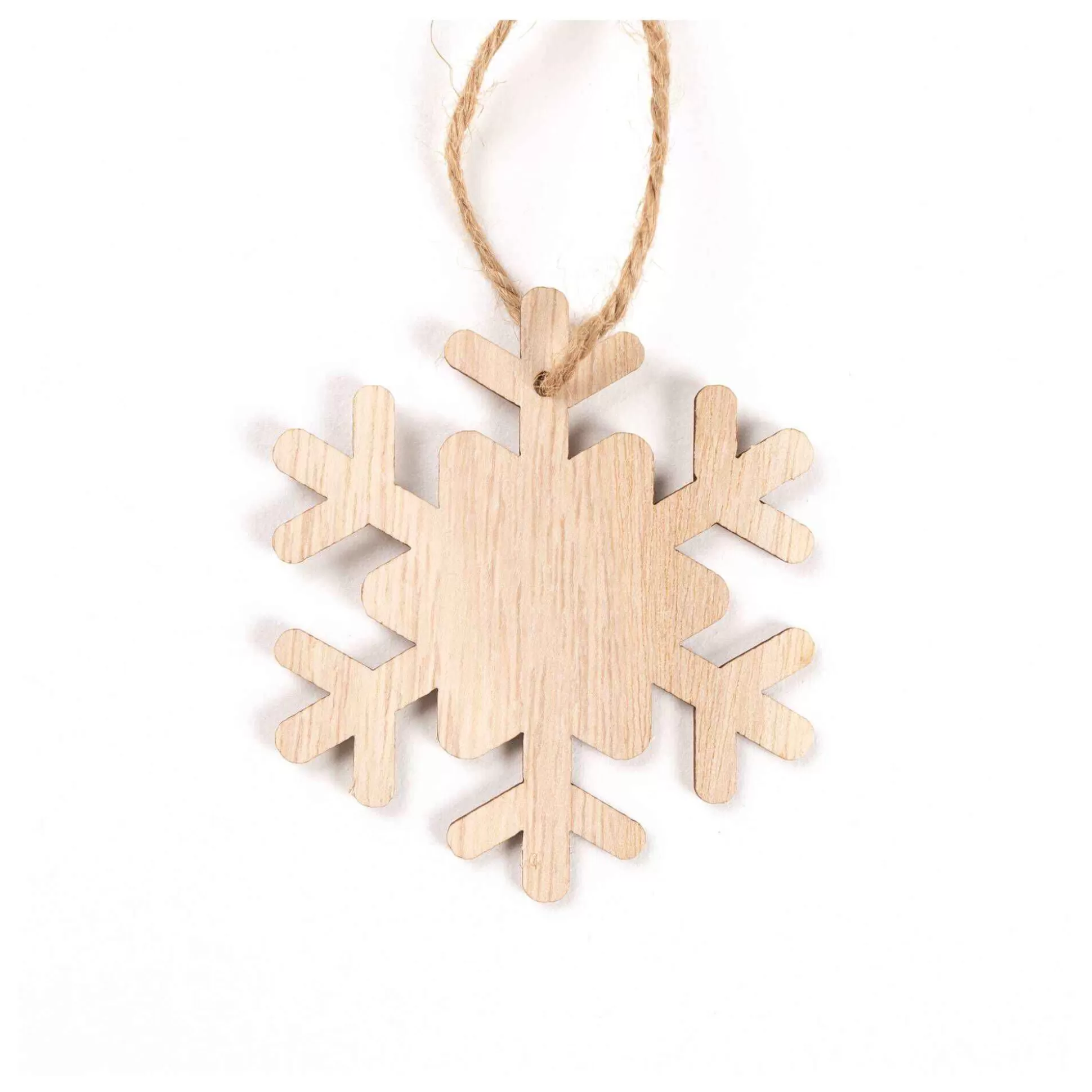 Hanging Wooden Snowflake Decoration 8Cm-Hobbycraft Cheap