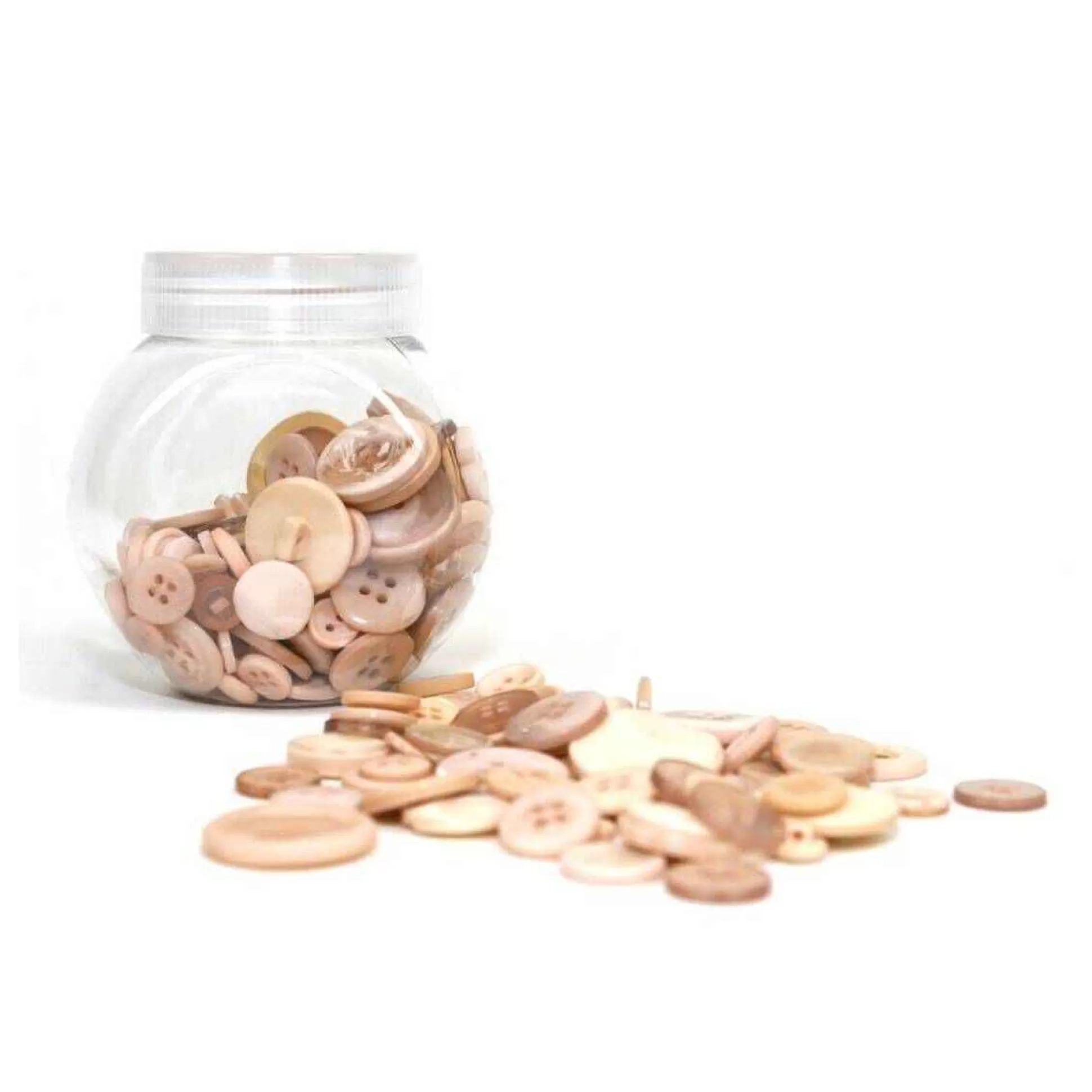 hobbycraft_button_jar_natural_1.webp Button Jar Natural-Hobbycraft Flash Sale