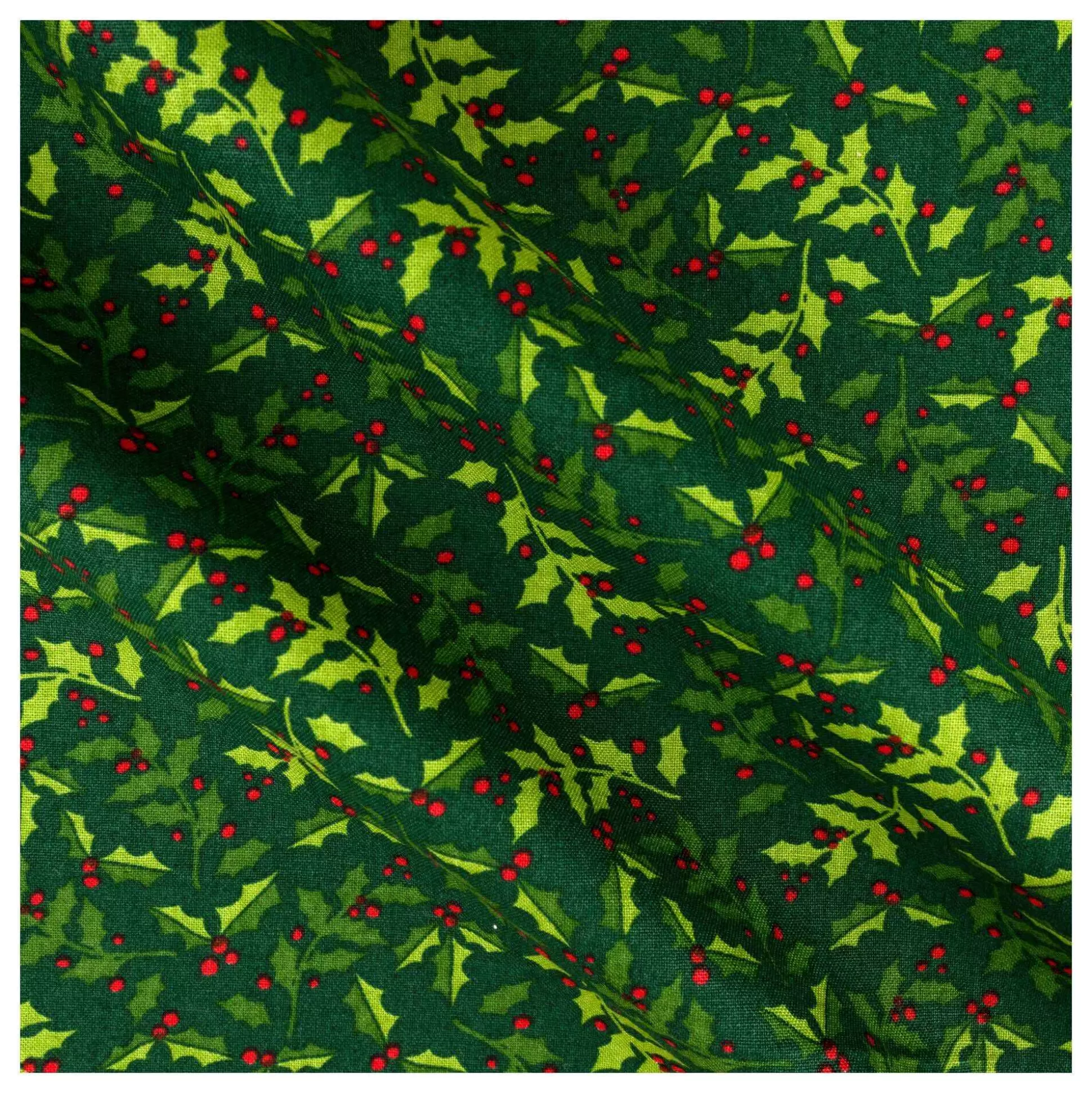 Holly Branch Single Cotton Fat Quarter-Hobbycraft Outlet