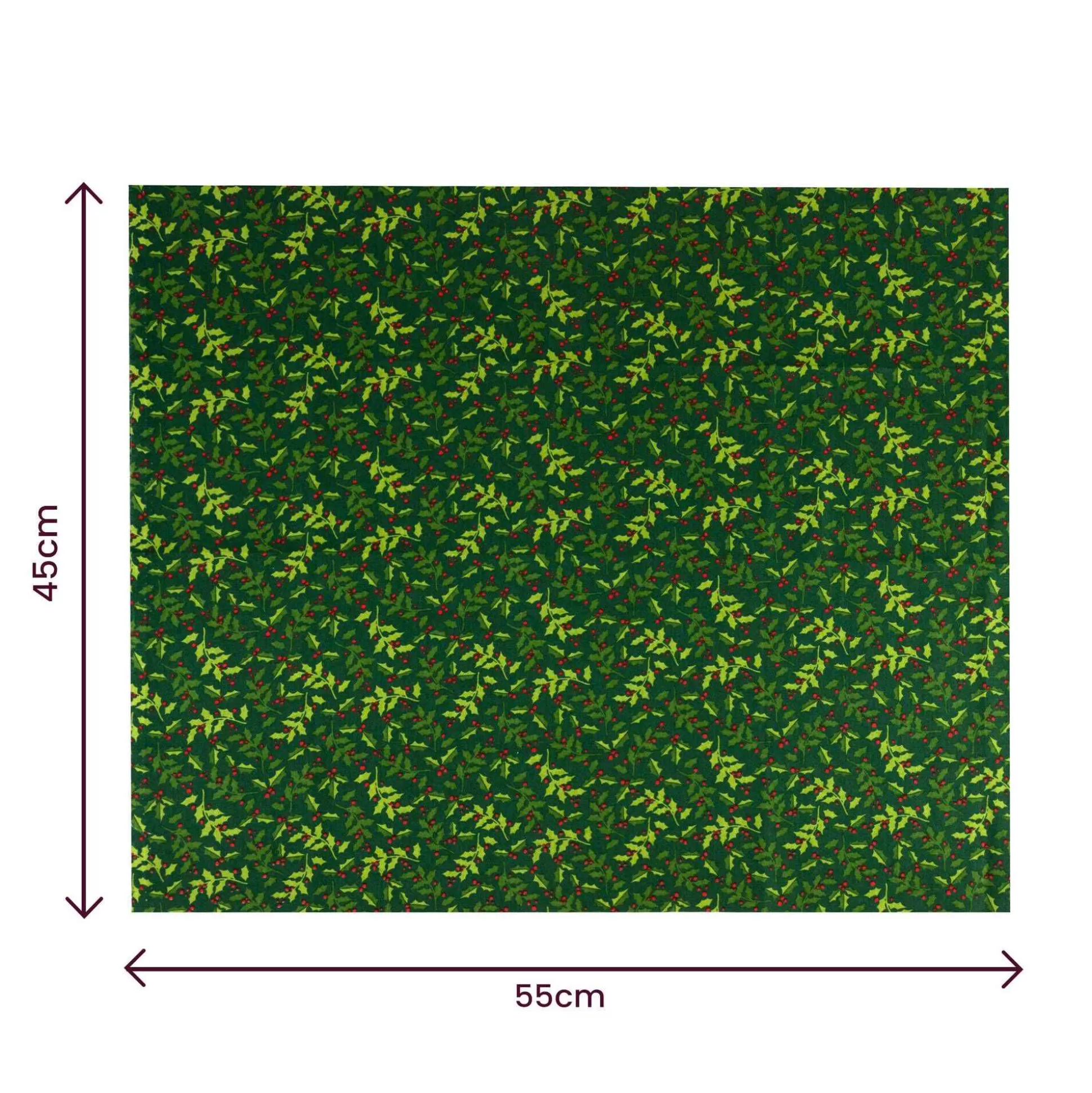 holly_branch_single_cotton_fat_quarter_3.webp Holly Branch Single Cotton Fat Quarter-Hobbycraft Outlet