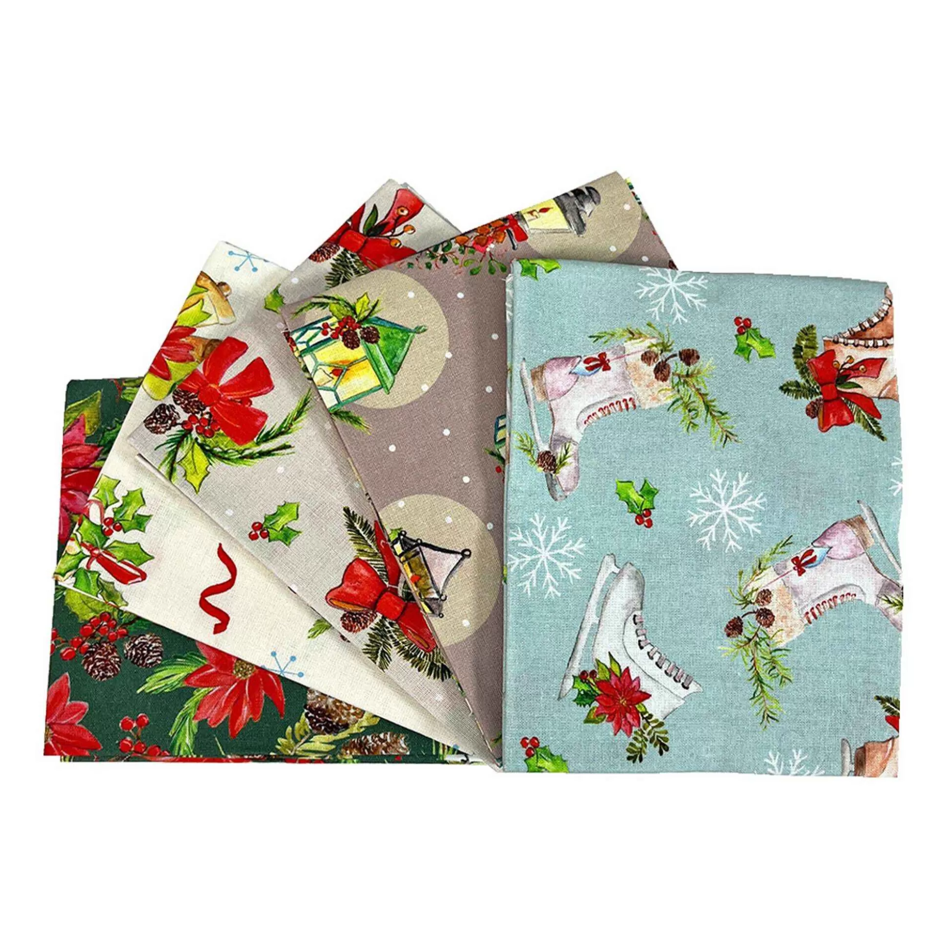 Ice Skating Cotton Fat Quarters 5 Pack-Hobbycraft Sale