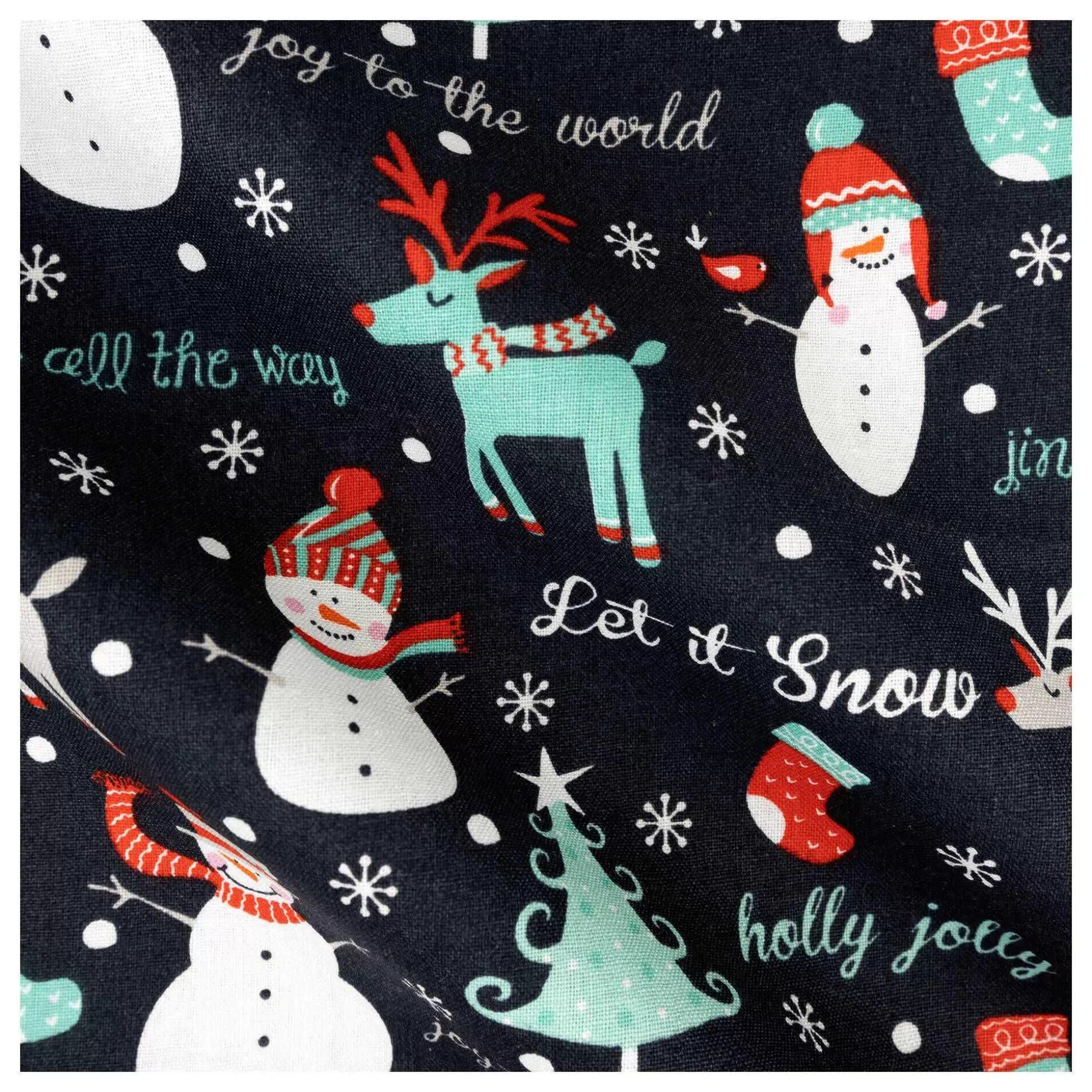 Jingle All The Way Single Cotton Fat Quarter-Hobbycraft Discount