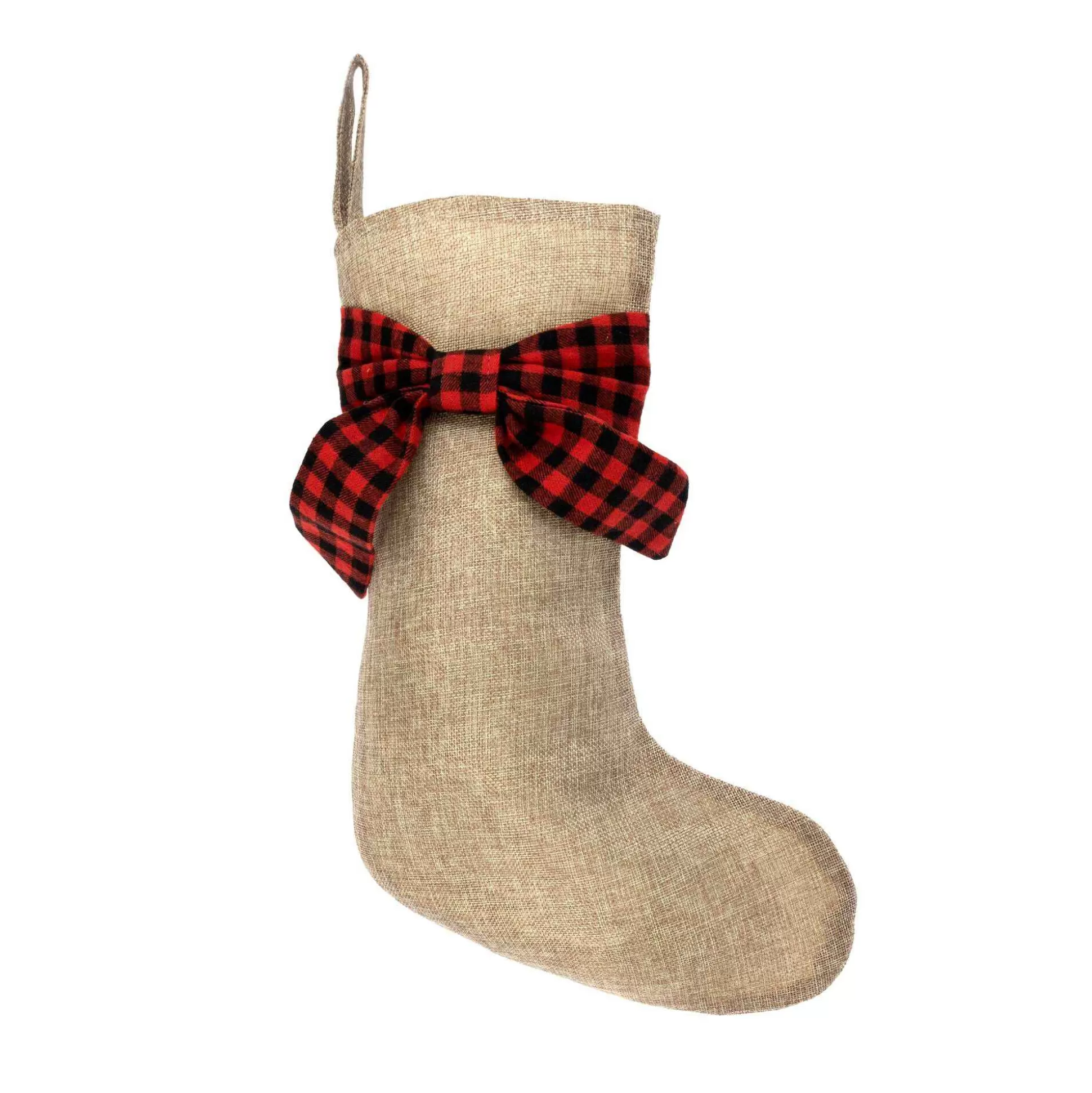 Jute Stocking With Bow 48Cm-Hobbycraft New