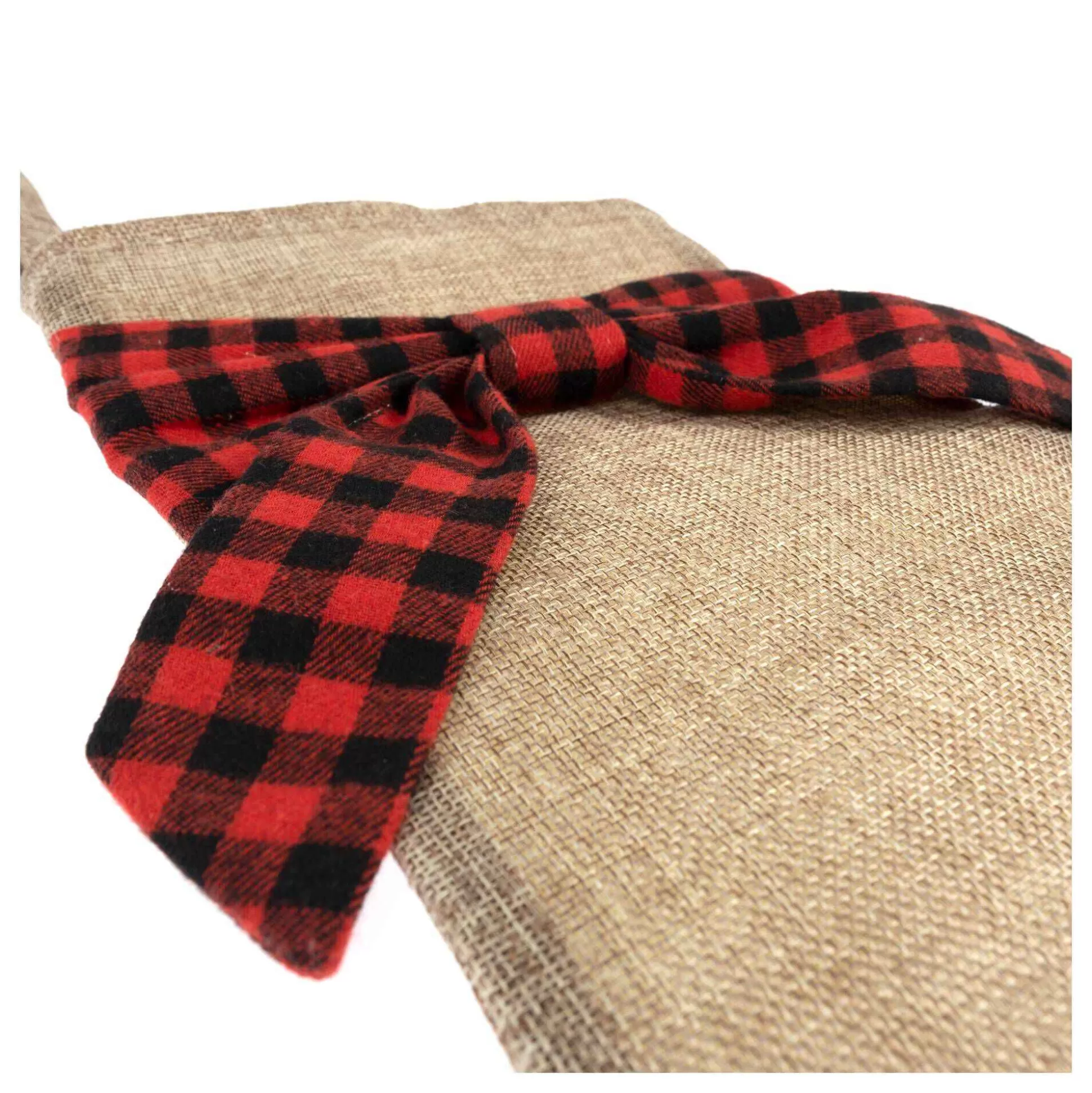 Jute Stocking With Bow 48Cm-Hobbycraft New