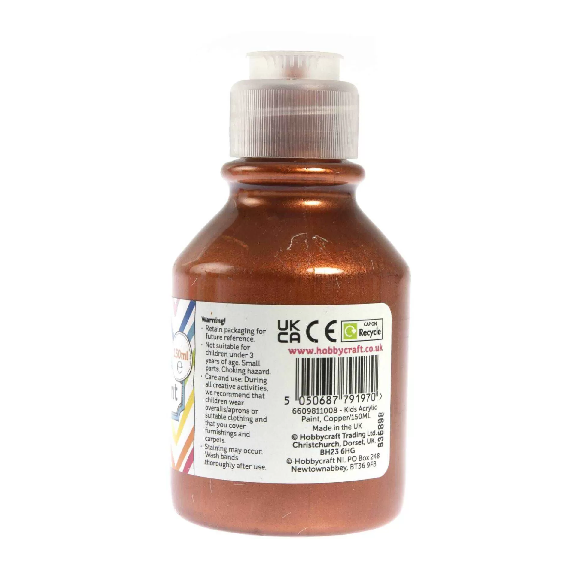 Kids' Copper Acrylic Paint 150Ml-Hobbycraft Online