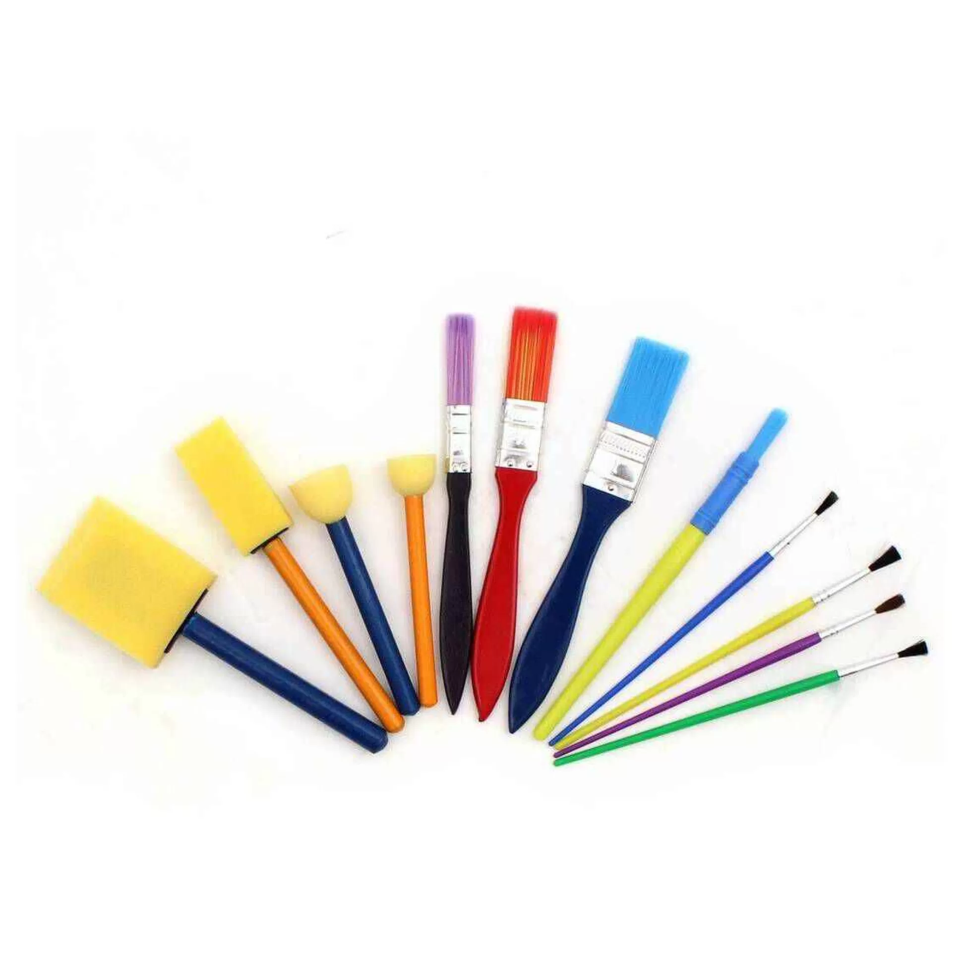 Kids Paint Brush Set 12 Pack-Hobbycraft Shop