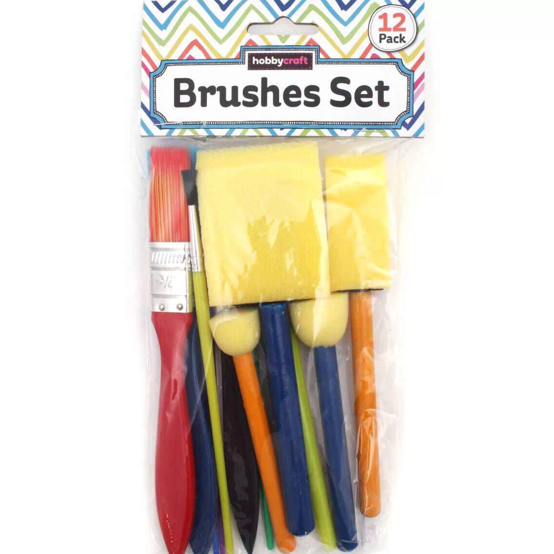 Kids Paint Brush Set 12 Pack-Hobbycraft Shop
