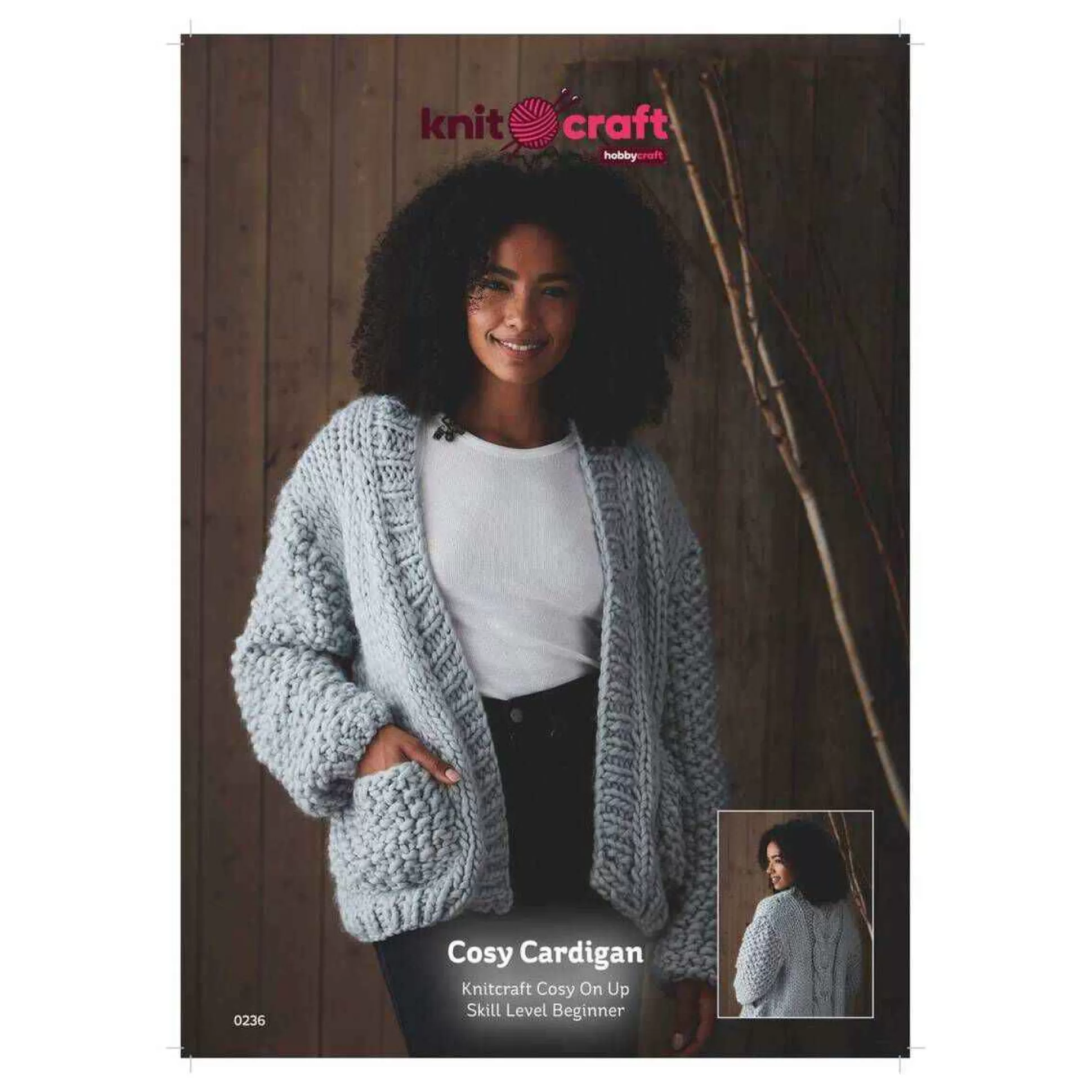 Knitcraft Cosy Cardigan Pattern 0236-Hobbycraft Cheap