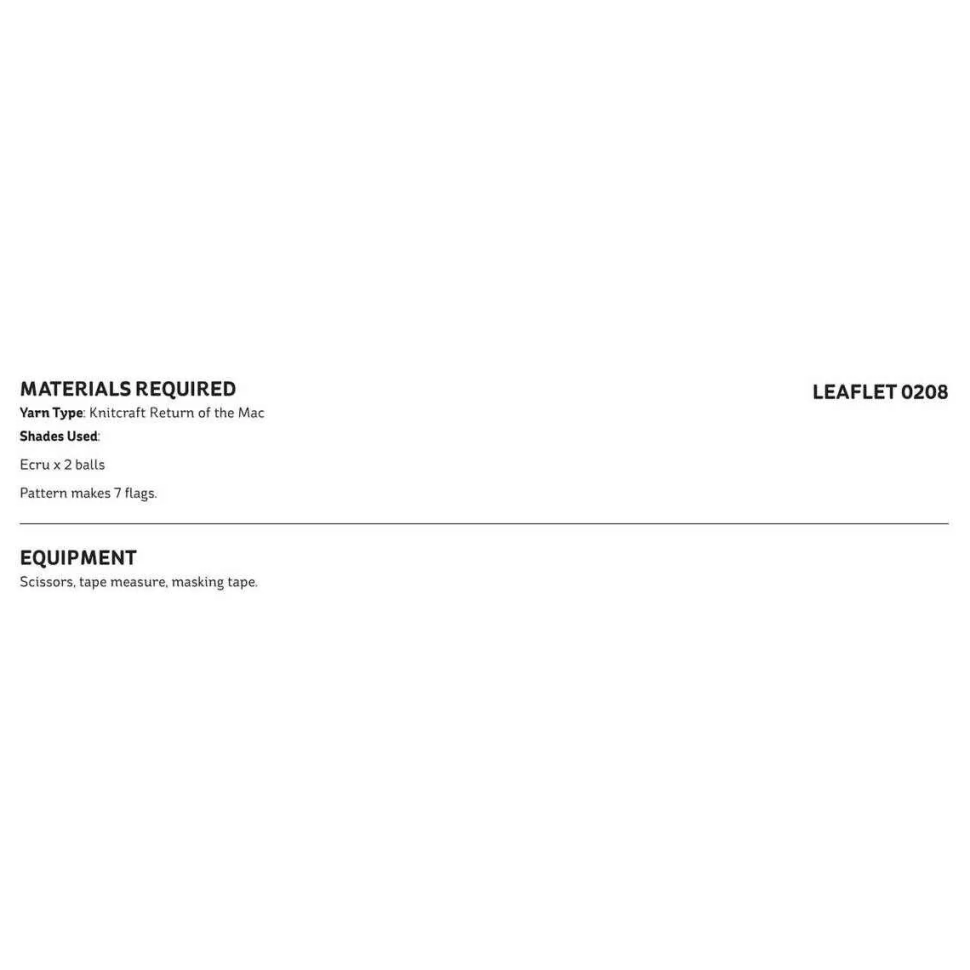 Knitcraft Macrame Bunting Digital Pattern 0203-Hobbycraft Online