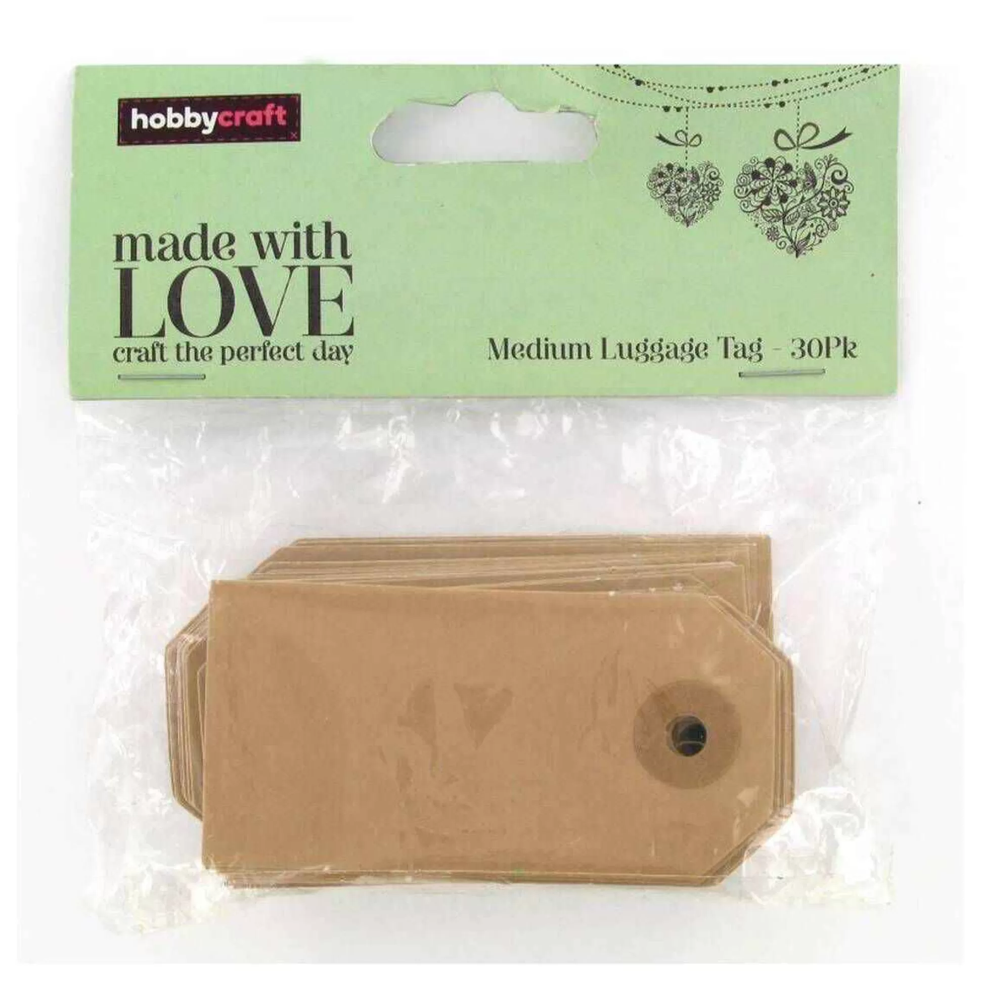 Kraft Brown Gift Tags 8Cm 30 Pack-Hobbycraft Store