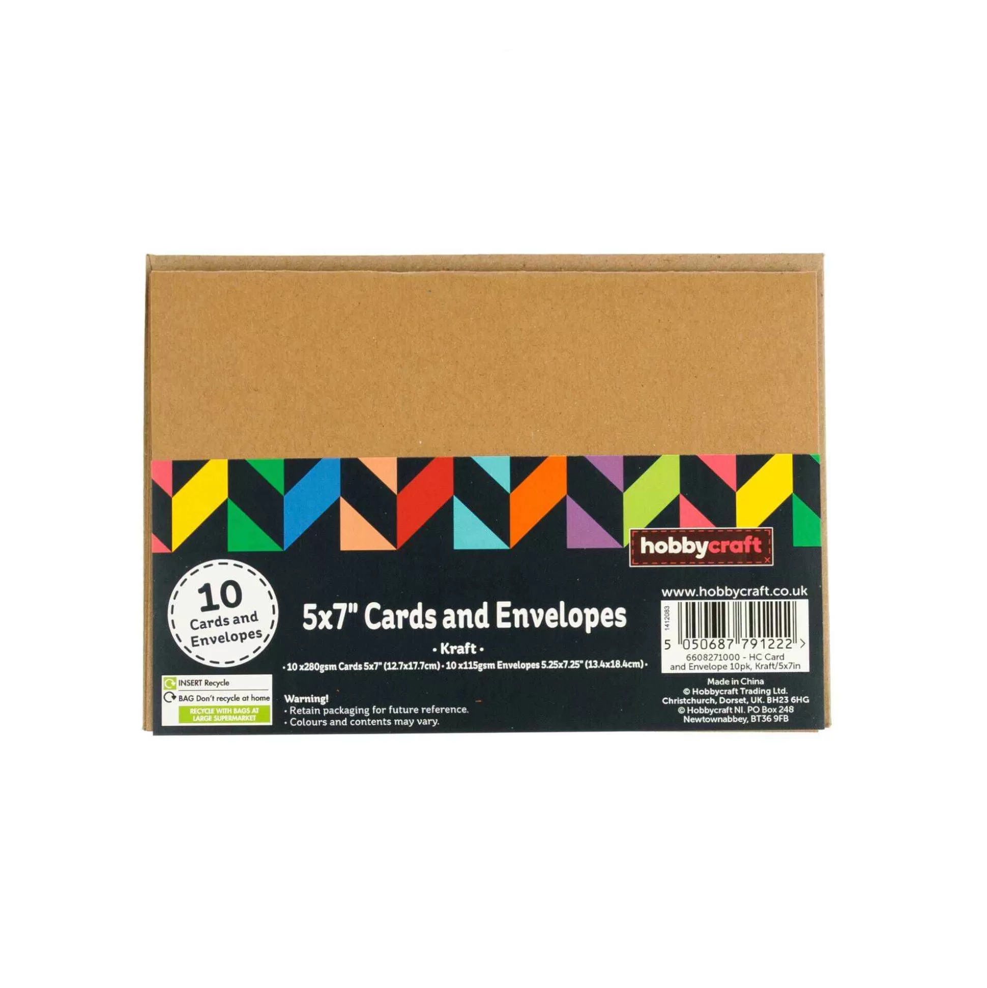 Kraft Cards And Envelopes 5 X 7 Inches 10 Pack-Hobbycraft Discount