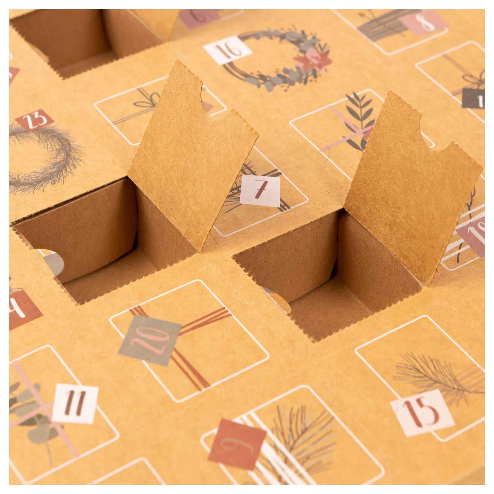 Kraft Fillable Advent Calendar-Hobbycraft Cheap
