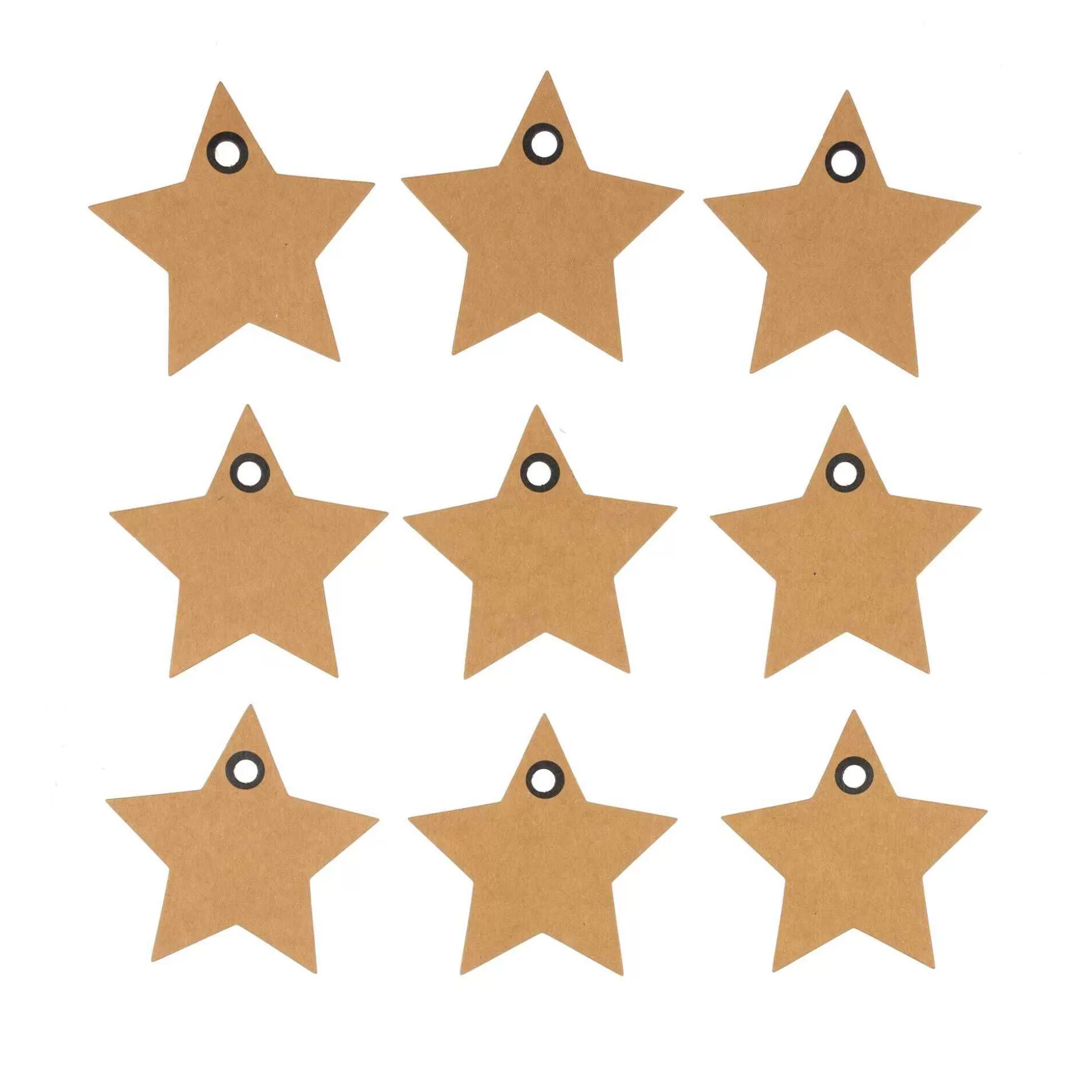 Kraft Star Gift Tags 10 Pack-Hobbycraft Shop