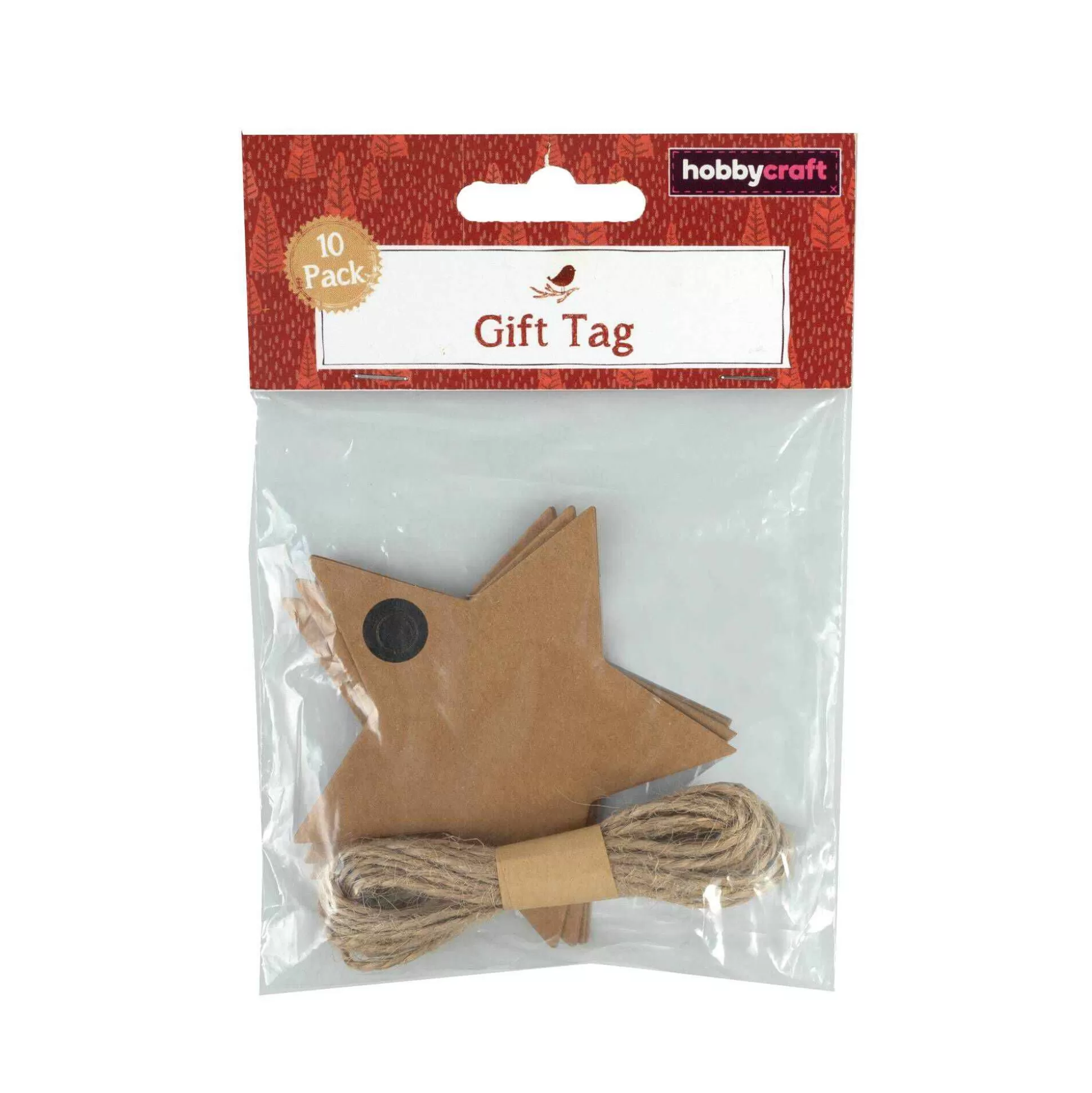 Kraft Star Gift Tags 10 Pack-Hobbycraft Shop