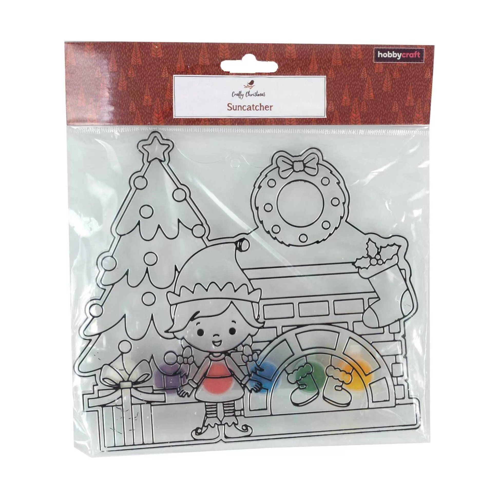 Large Christmas Scene Suncatcher Kit-Hobbycraft Cheap