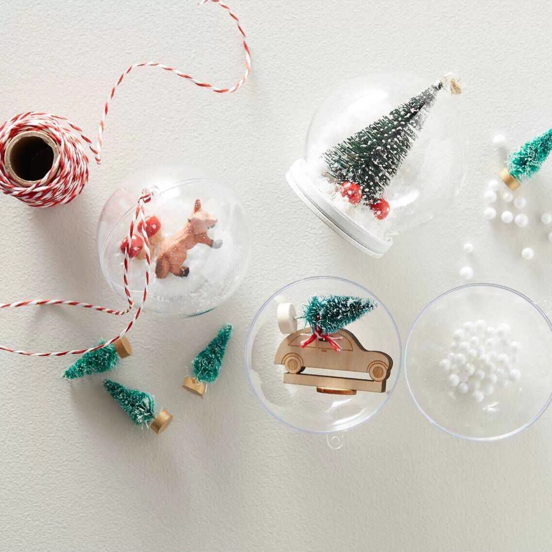 Large Fillable Baubles 8Cm 4 Pack-Hobbycraft Clearance