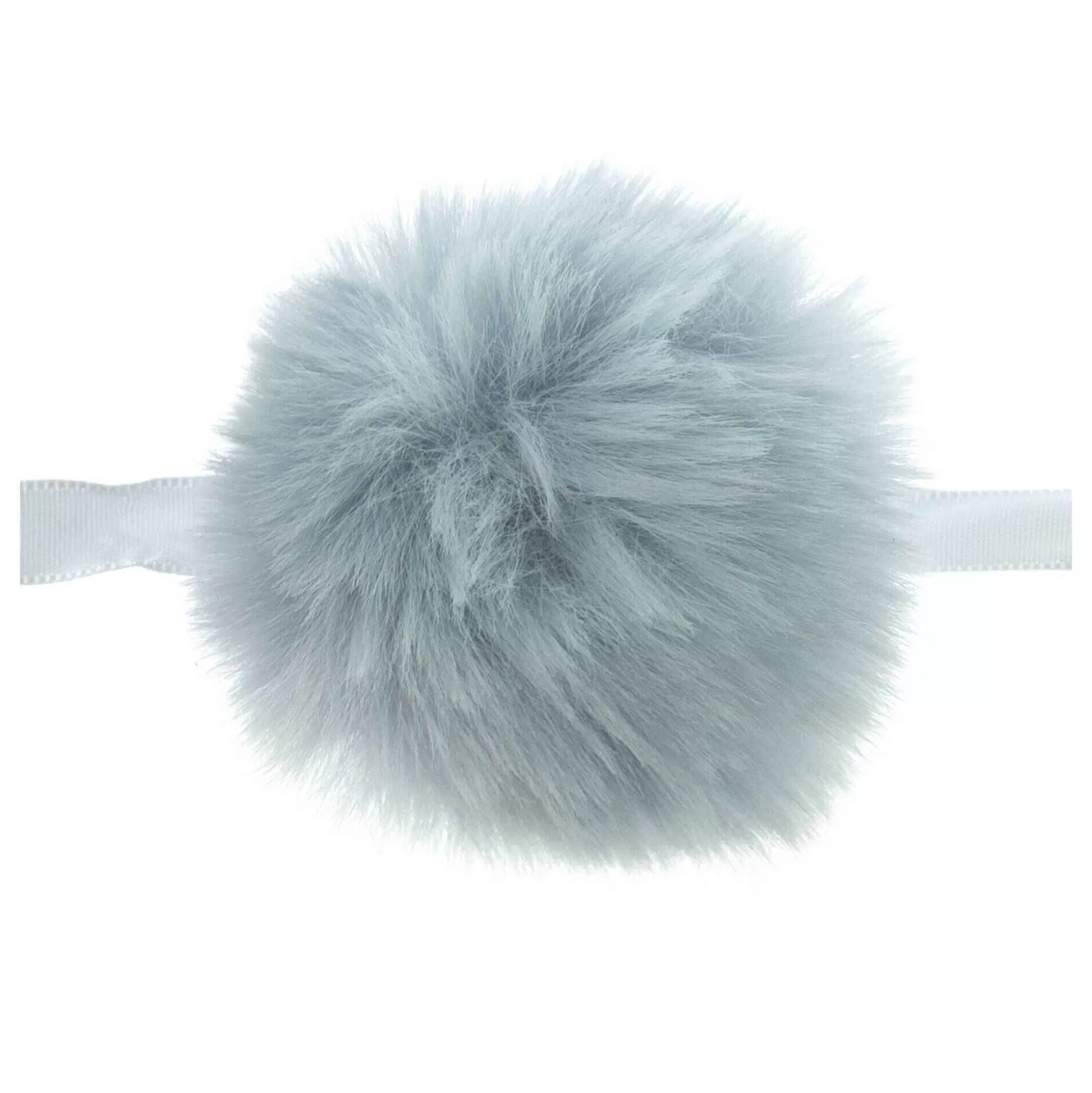 Light Blue Faux Fur Pom Pom 6Cm-Hobbycraft Cheap