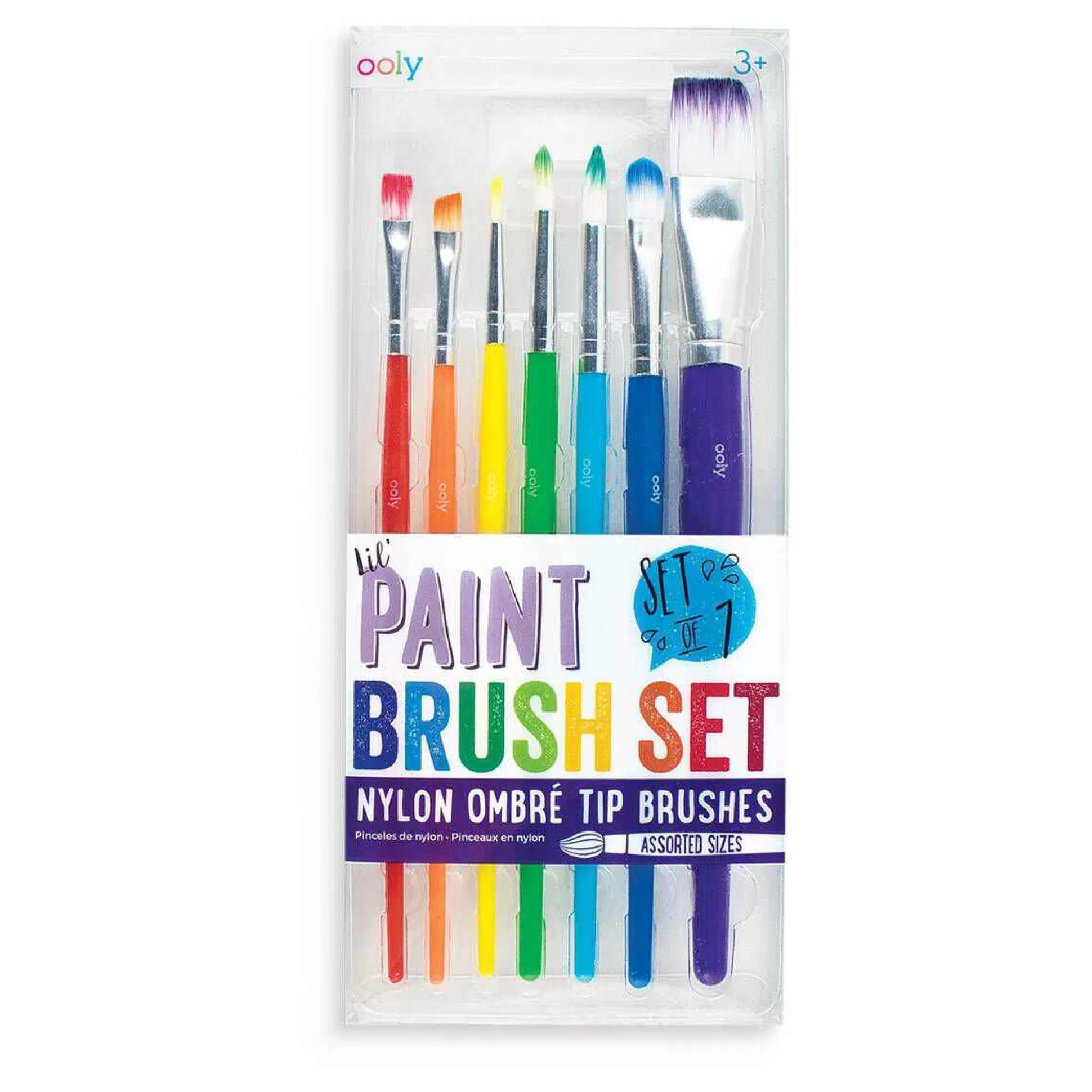 Lil Nylon Ombre Paint Brush Set 7 Pack-Hobbycraft Fashion