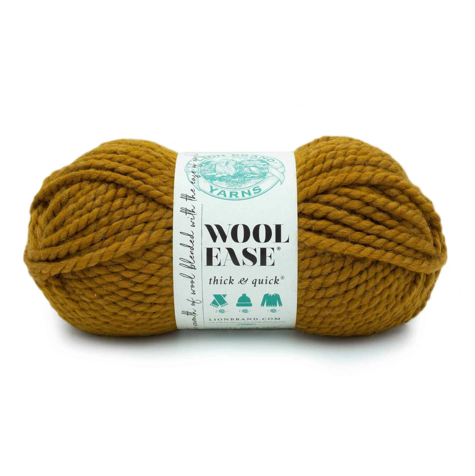 Lion Brand Flax Wool-Ease Thick & Quick Yarn 170G-Hobbycraft Shop