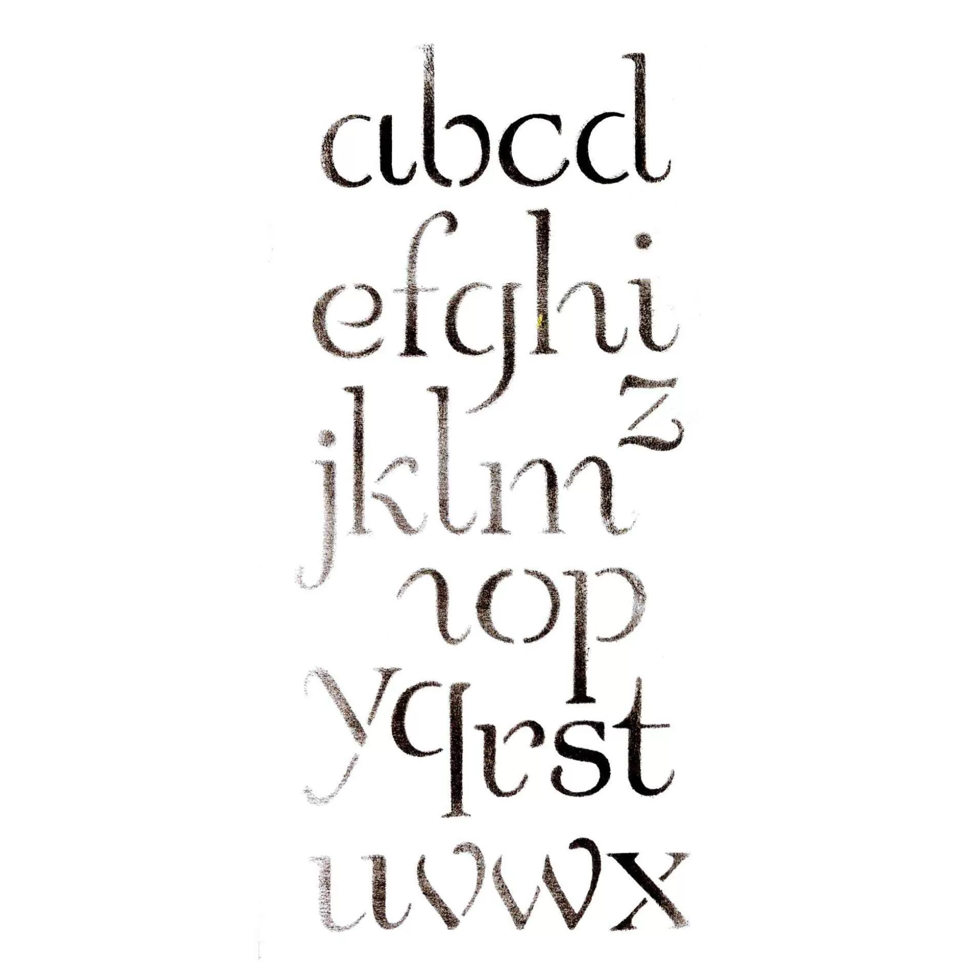 Lowercase Alphabet Stencil 10Cm X 25Cm-Hobbycraft Cheap