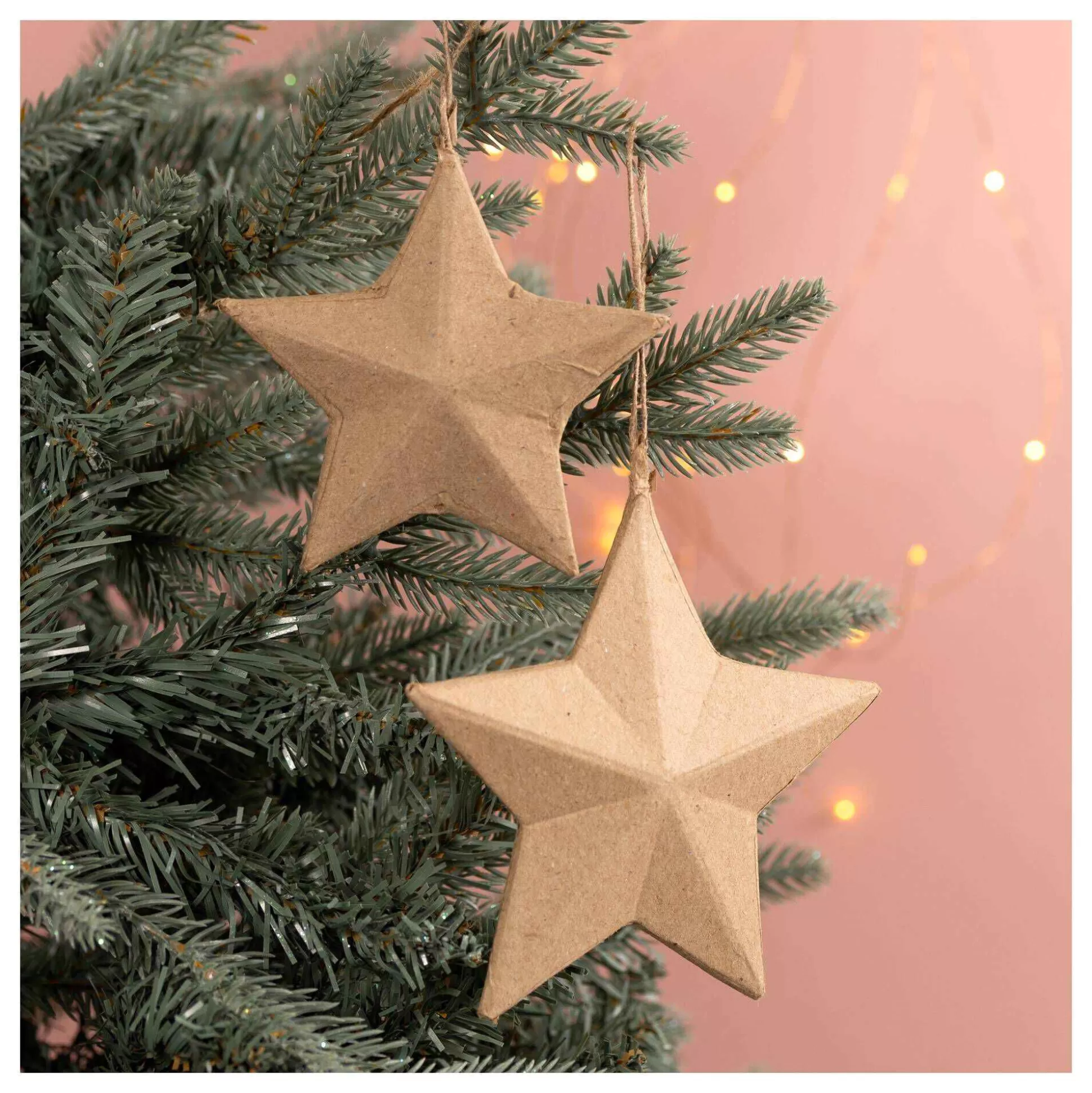 mache_hanging_star_decoration_2_pack_2.webp Mache Hanging Star Decoration 2 Pack-Hobbycraft Best Sale