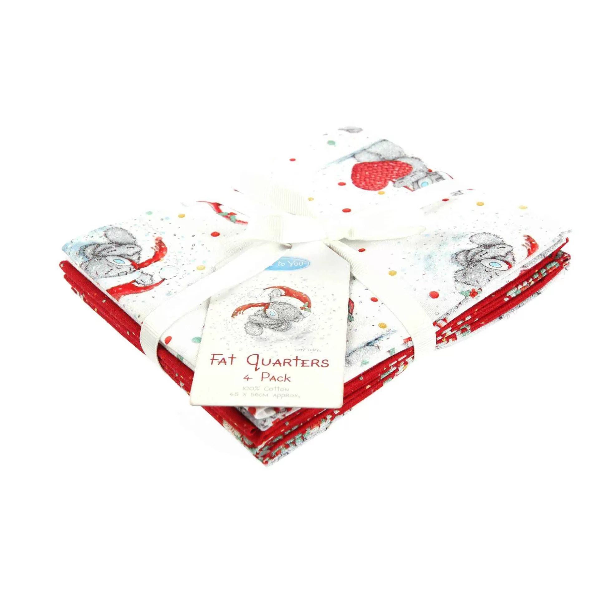 Me To You Christmas Cotton Fat Quarters 4 Pack-Hobbycraft Cheap