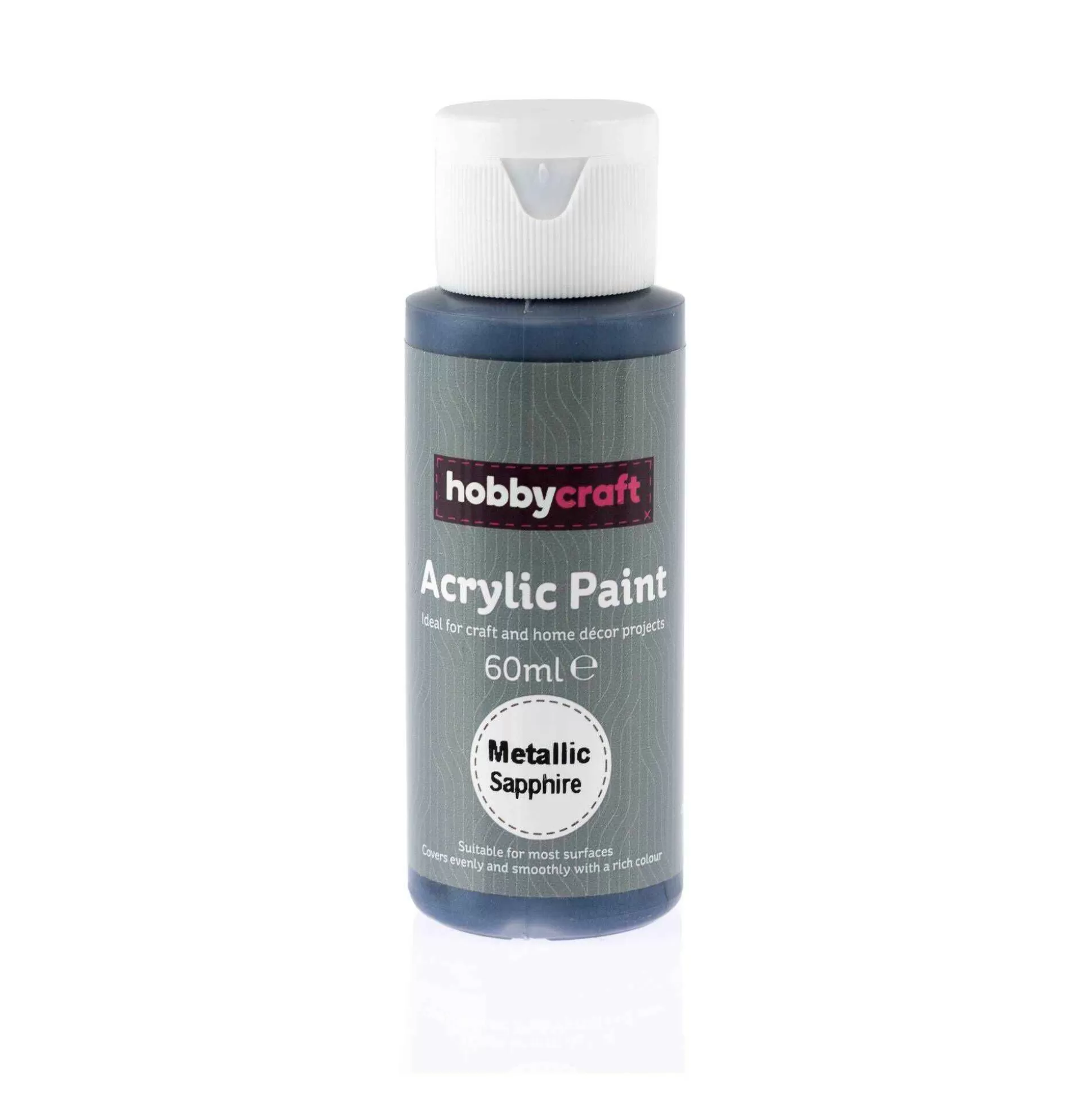 metallic_sapphire_acrylic_paint_60ml_1.webp Metallic Sapphire Acrylic Paint 60Ml-Hobbycraft Clearance