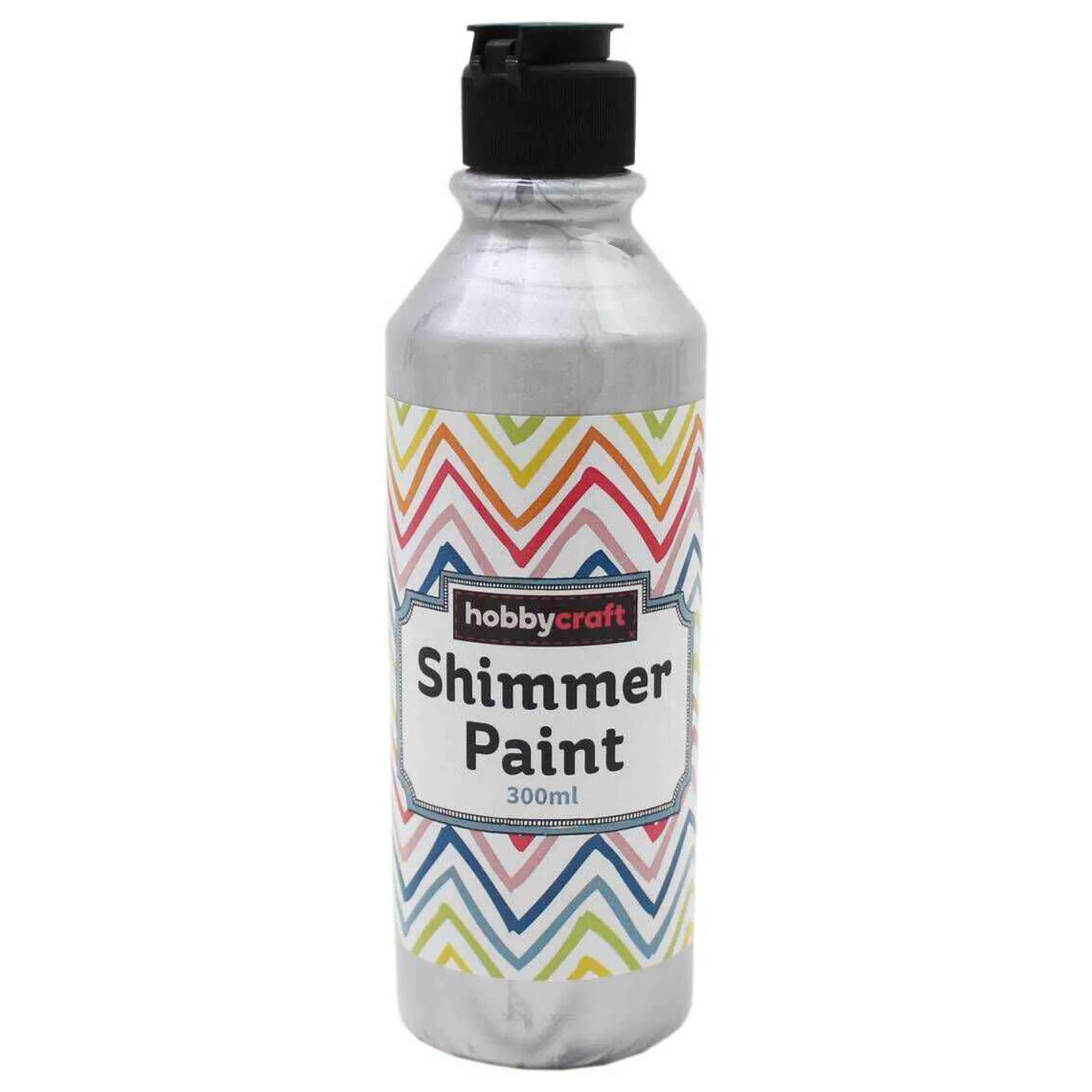 Metallic Silver Ready Mixed Shimmer Paint 300Ml-Hobbycraft Shop