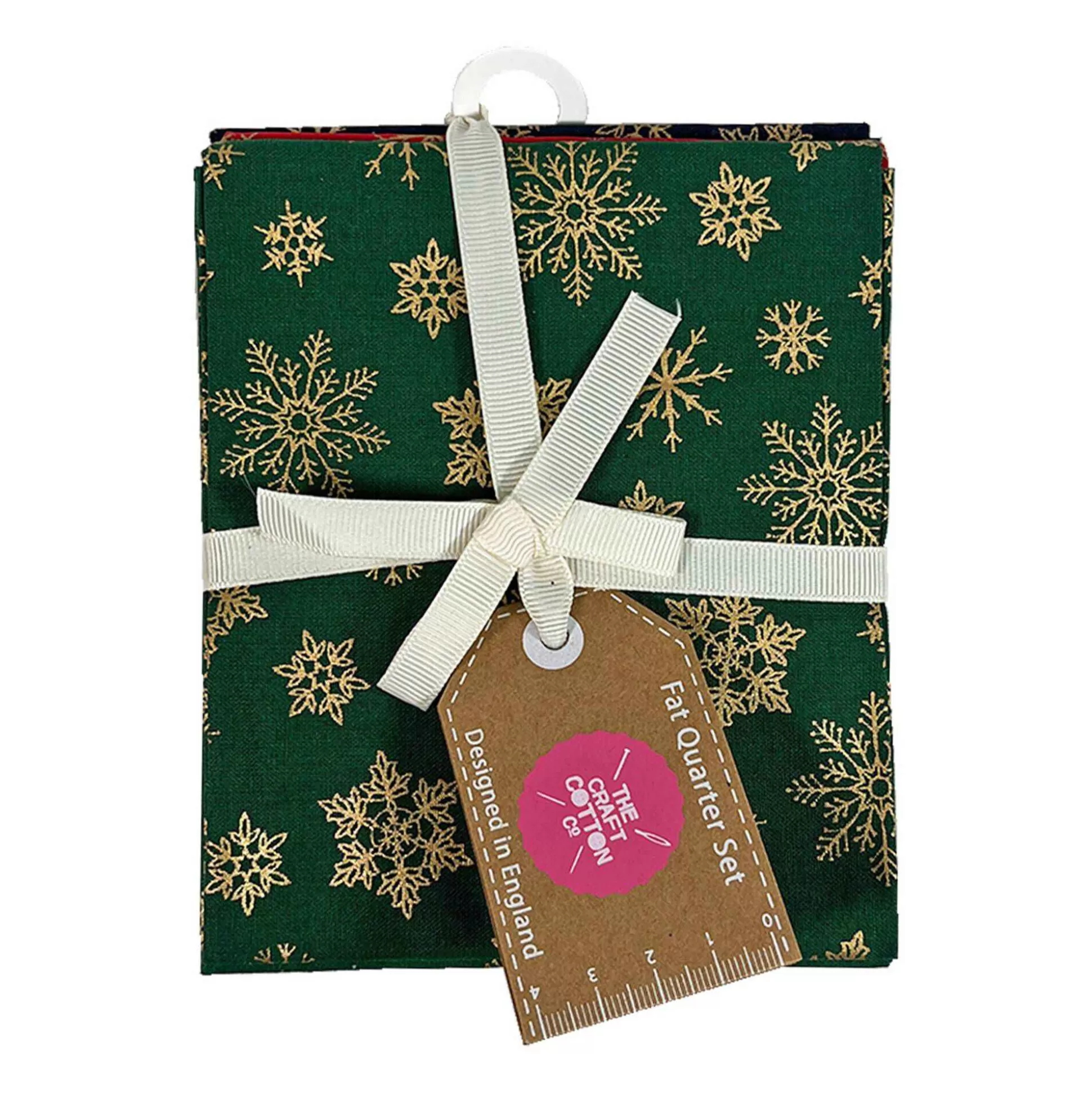 Metallic Snowflakes Cotton Fat Quarters 4 Pack-Hobbycraft Cheap