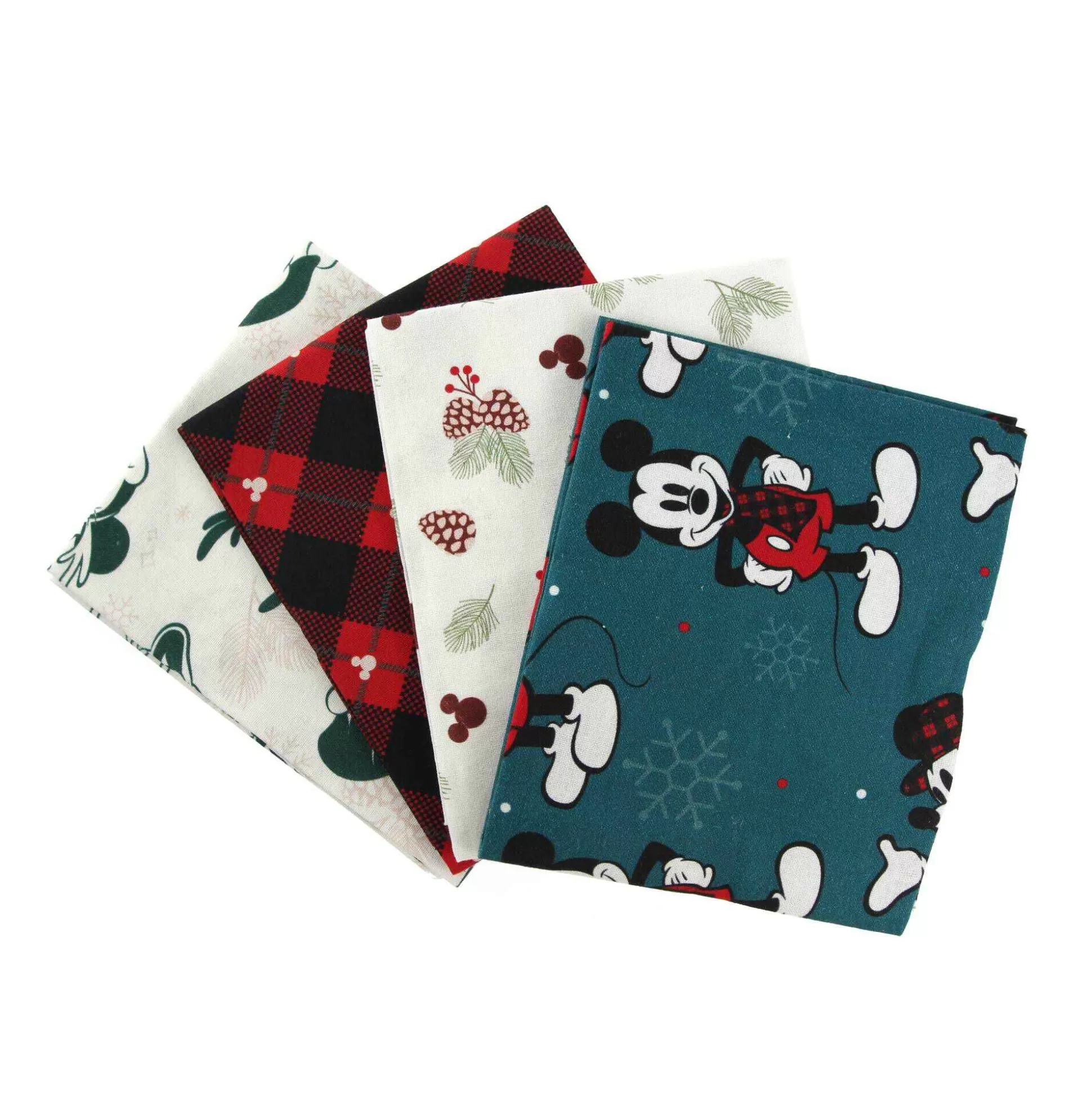 mickey_and_friends_christmas_cotton_fat_quarters_4_pack_1.webp Mickey And Friends Christmas Cotton Fat Quarters 4 Pack-Hobbycraft Outlet