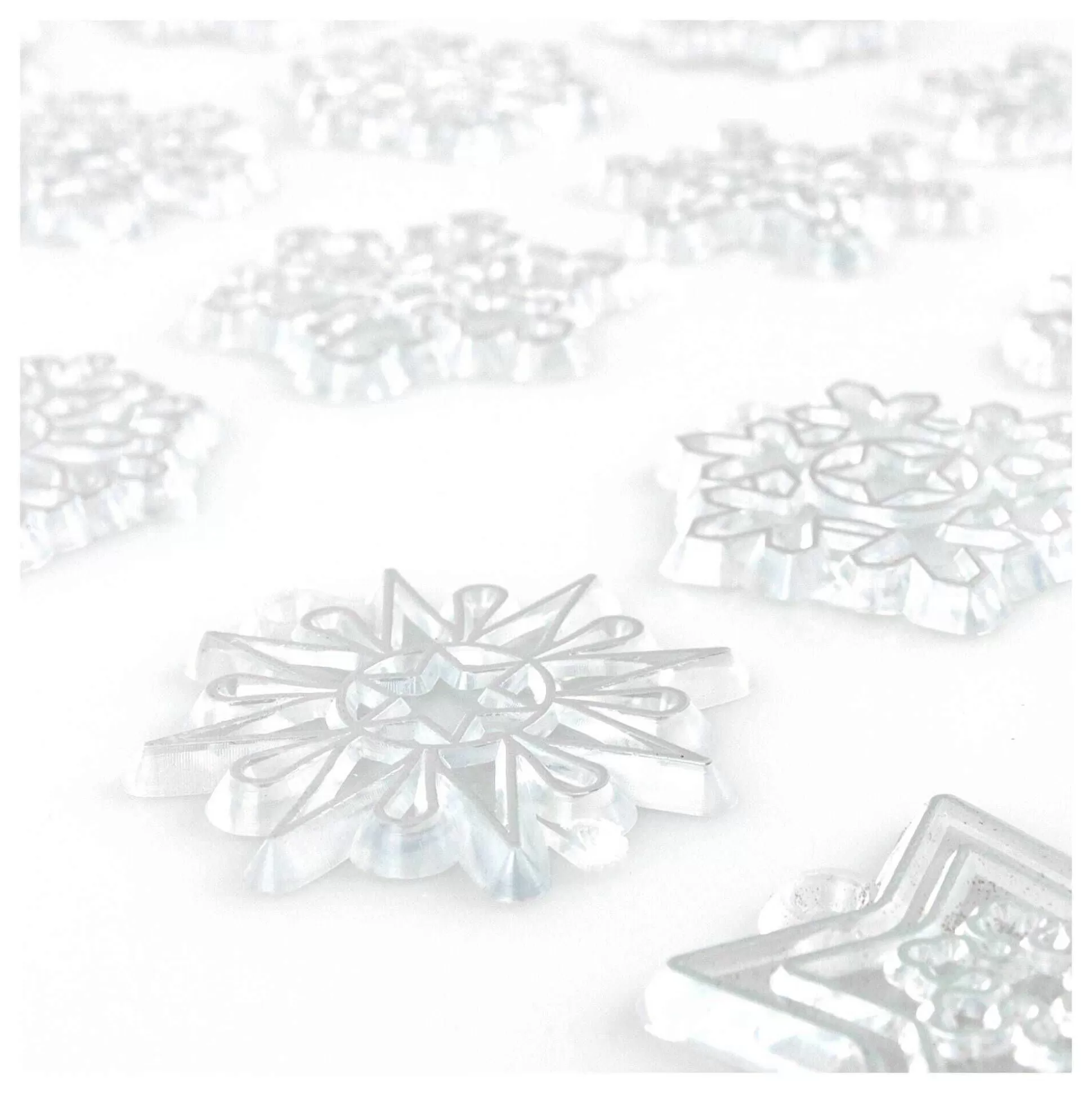 Mini Snowflake Suncatchers 25 Pack-Hobbycraft Discount