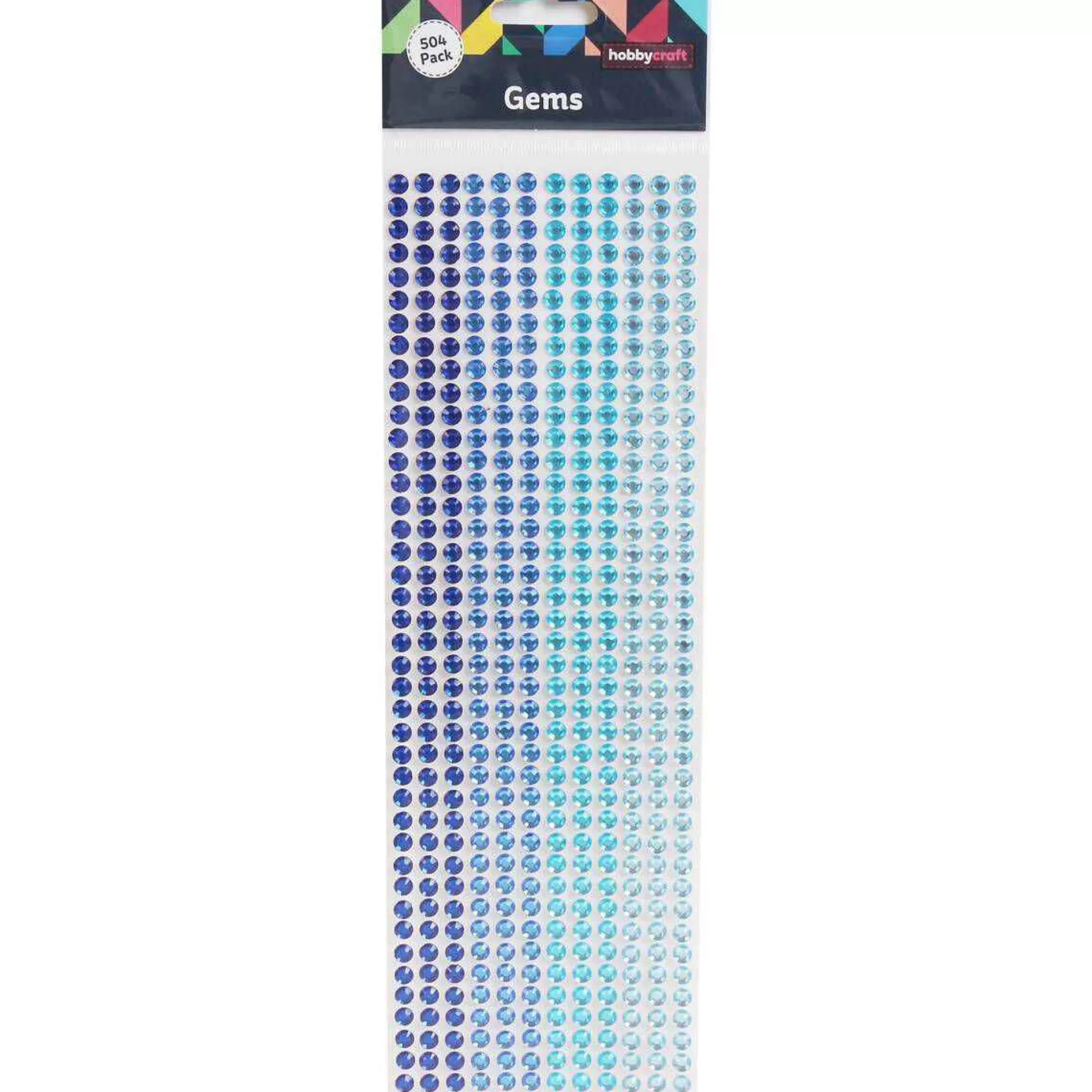 Mixed Blue Adhesive Gems 6Mm 504 Pack-Hobbycraft Best
