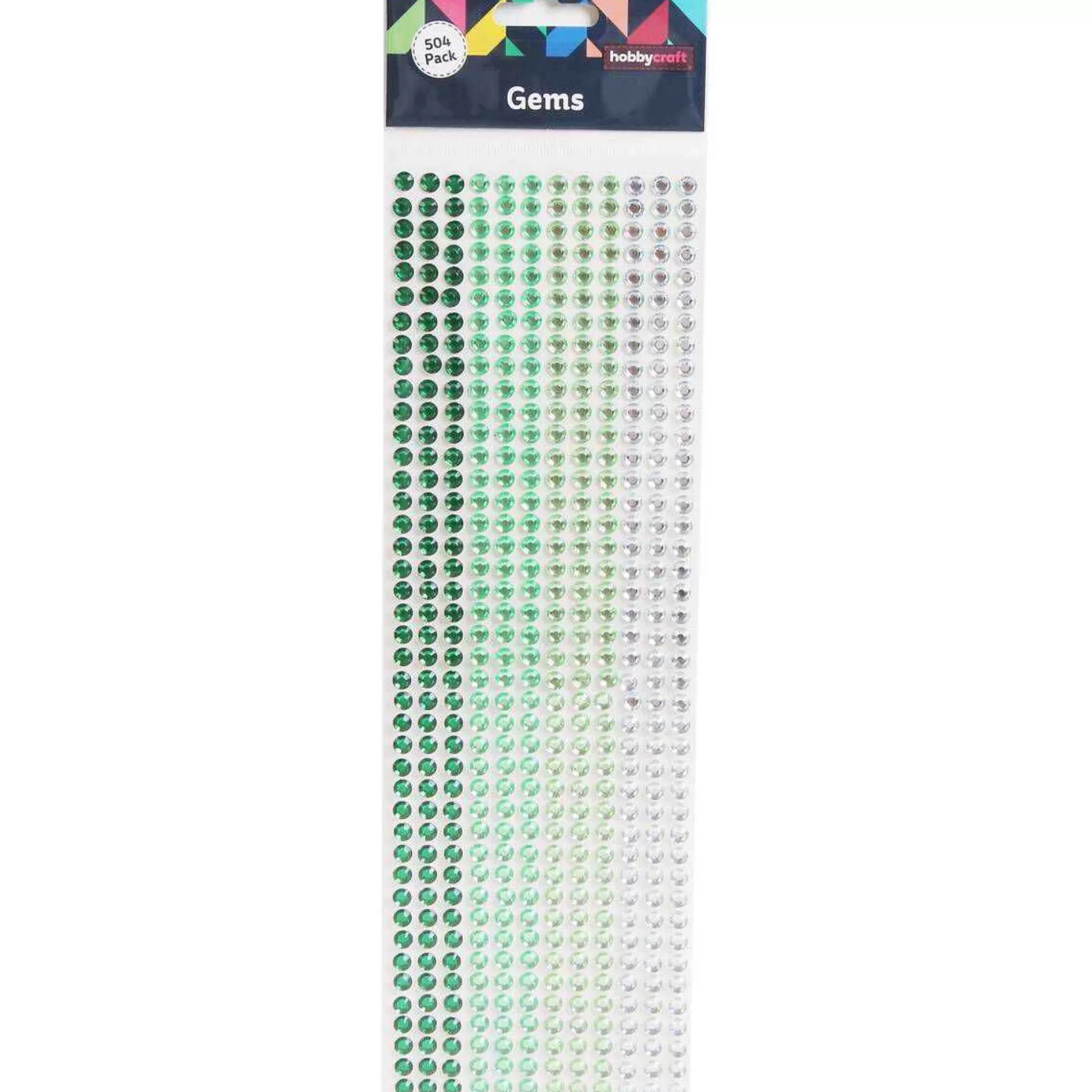 Mixed Green Adhesive Gems 6Mm 504 Pack-Hobbycraft Best