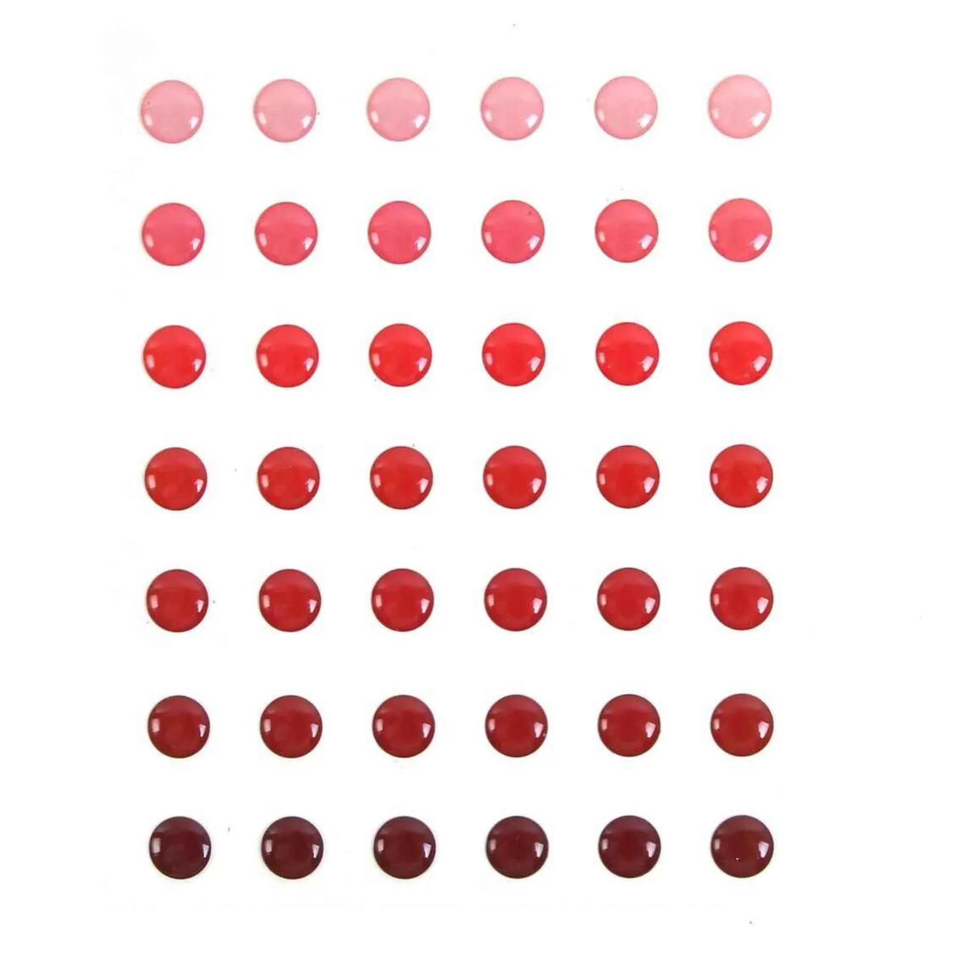 Mixed Red Adhesive Gems 10Mm 42 Pack-Hobbycraft Shop