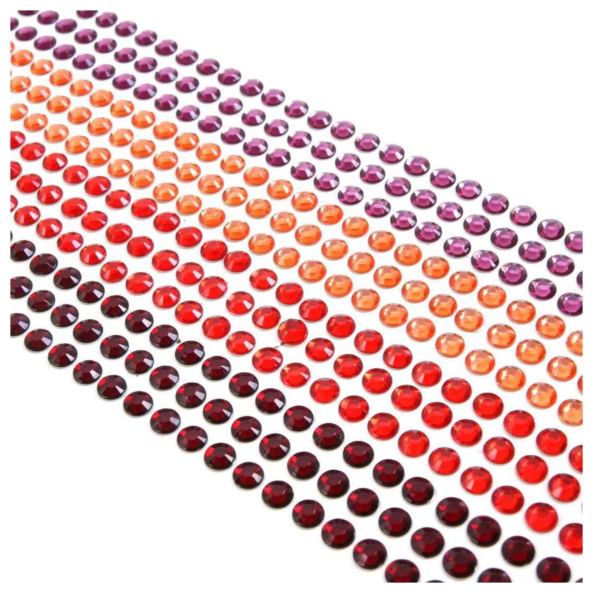 Mixed Red Adhesive Gems 6Mm 504 Pack-Hobbycraft Sale