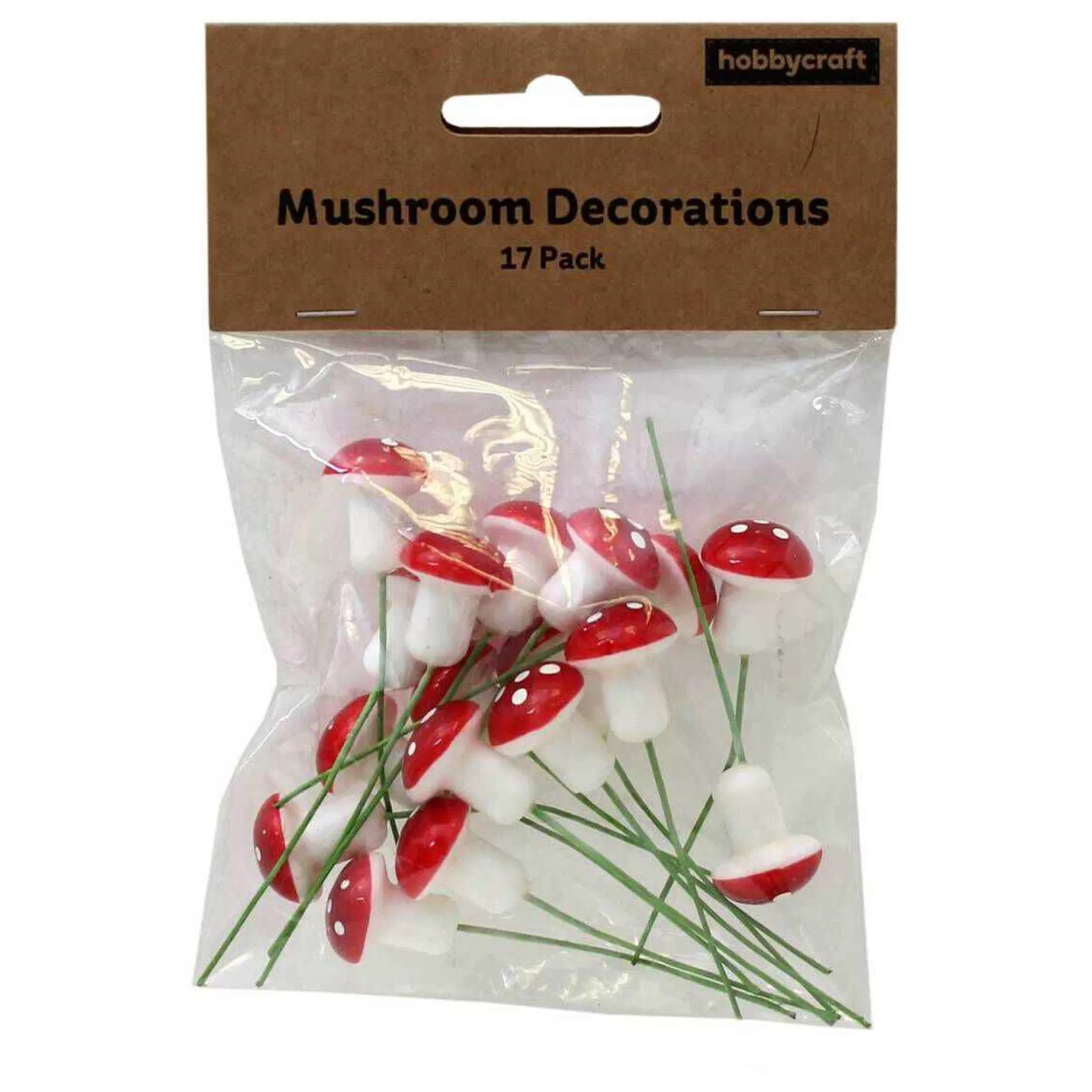 Mushroom Decorations 17 Pieces-Hobbycraft Online