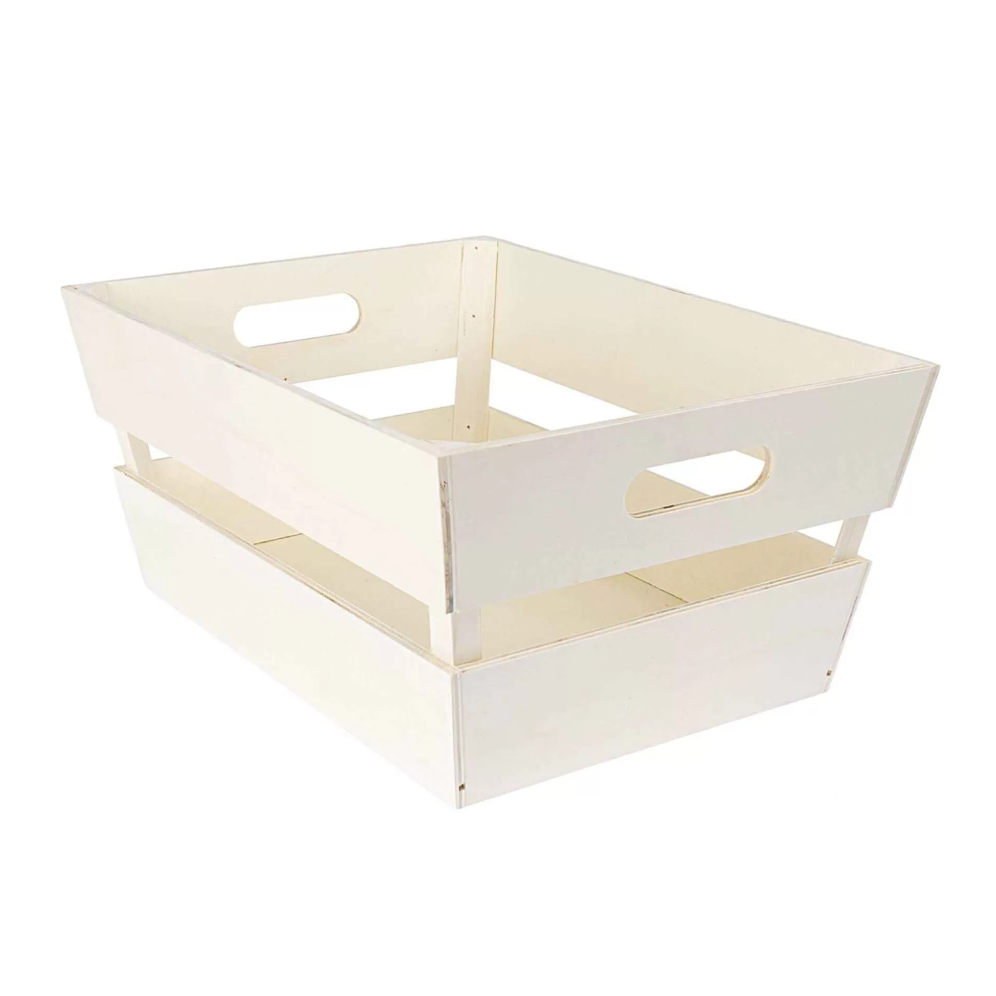 Natural Stackable Wooden Crate 40Cm X 30Cm X 18Cm-Hobbycraft Sale